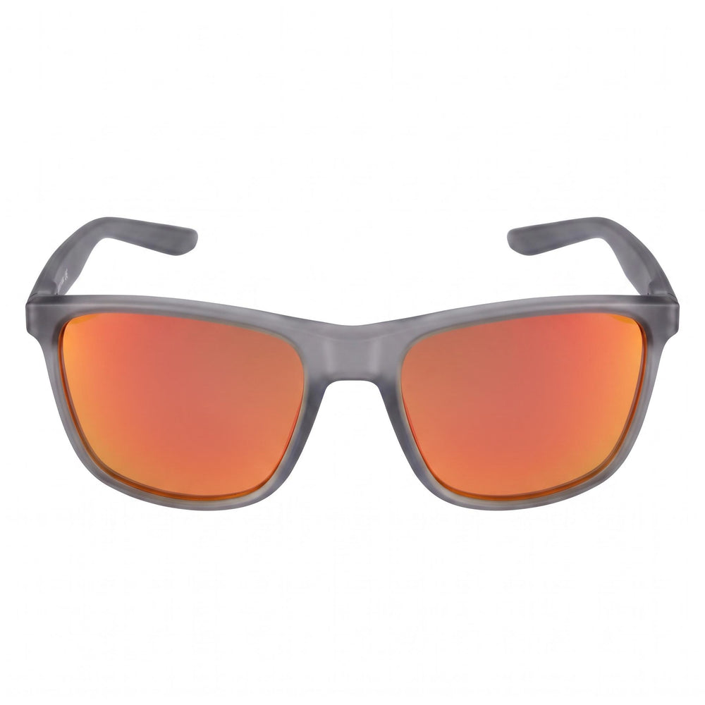 Nike Wayfarers Unisex Plastic Wine Red Frame Grey Red Mirror Lenses UV Protected Sunglasses