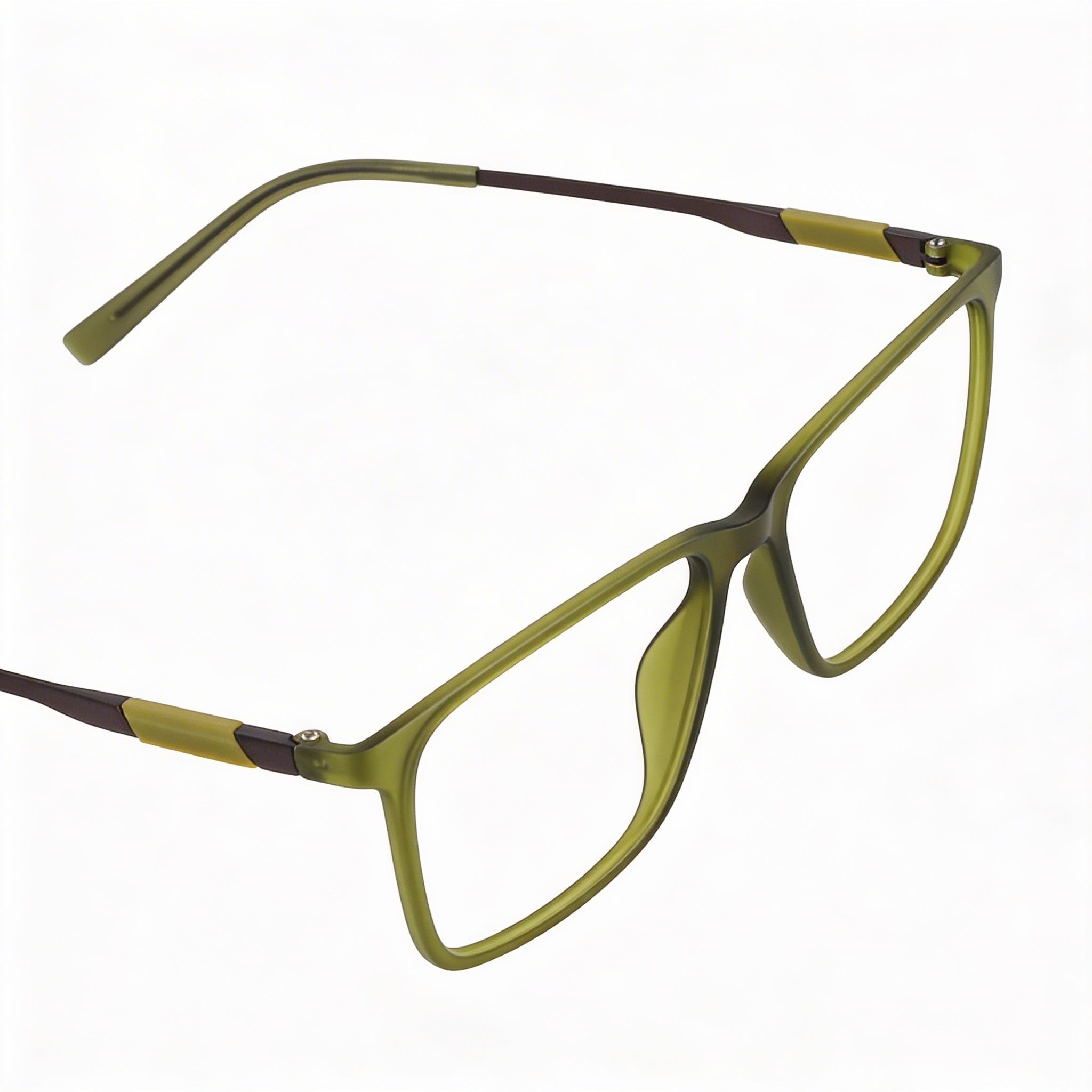 Flexon EP8019 Unisex Matte Crystal Moss Iniettato Frame 54mm Eyeglasses, Photo 3