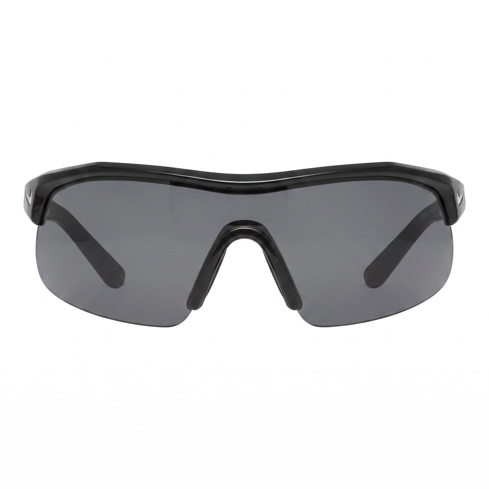 Nike Comtemporary Men's Plastic 100% UV Protection Sunglasses Black Silver Flash Frame, Silver Lenses 58mm