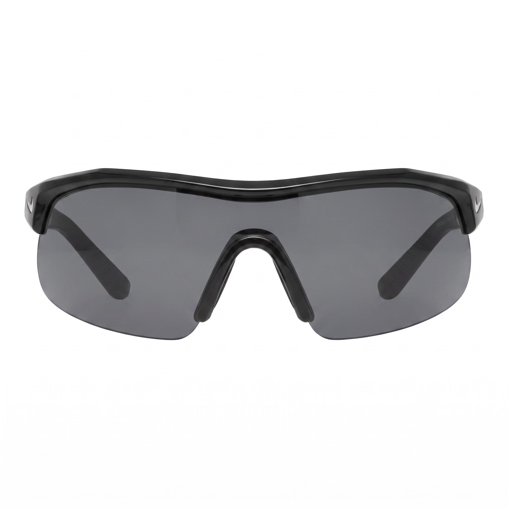 Nike Comtemporary Men's Plastic 100% UV Protection Sunglasses Black Silver Flash Frame, Silver Lenses 58mm, Photo 2