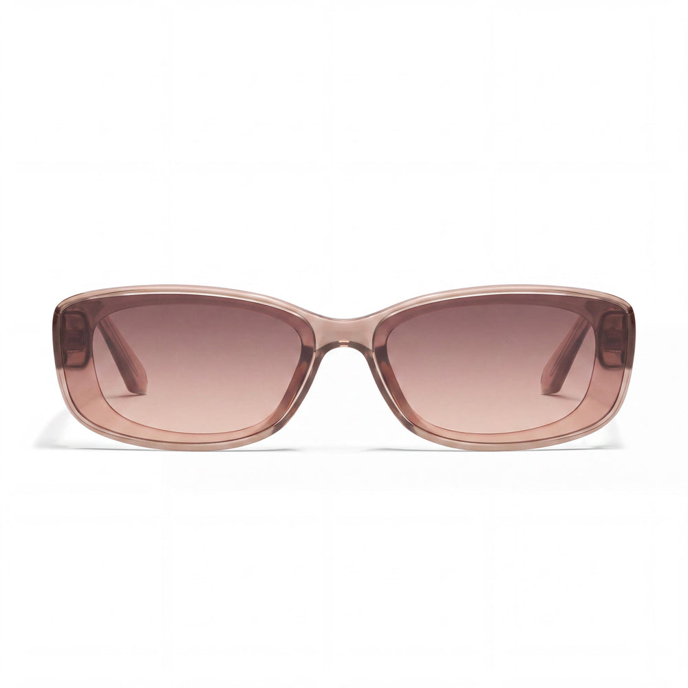 QUAY AUSTRALIA Vibe Check Women's Doe Brown Fawn Frame Brown Fawn Lens INJECTION UV Protected 55mm Sunglasses