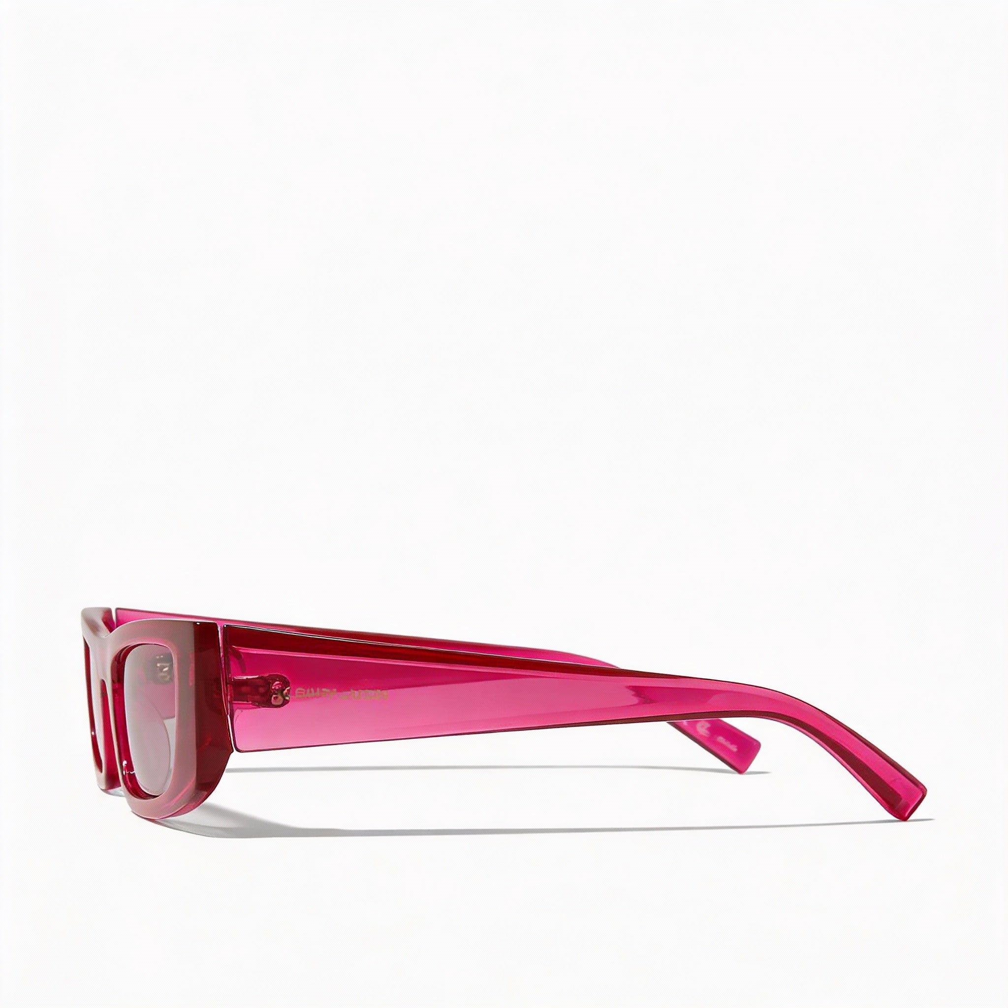 Yves Saint Laurent Sl 553-003 Unisex Pink Violet Injection Frame Cat-Eye UV Sunglasses 52mm, Photo 3