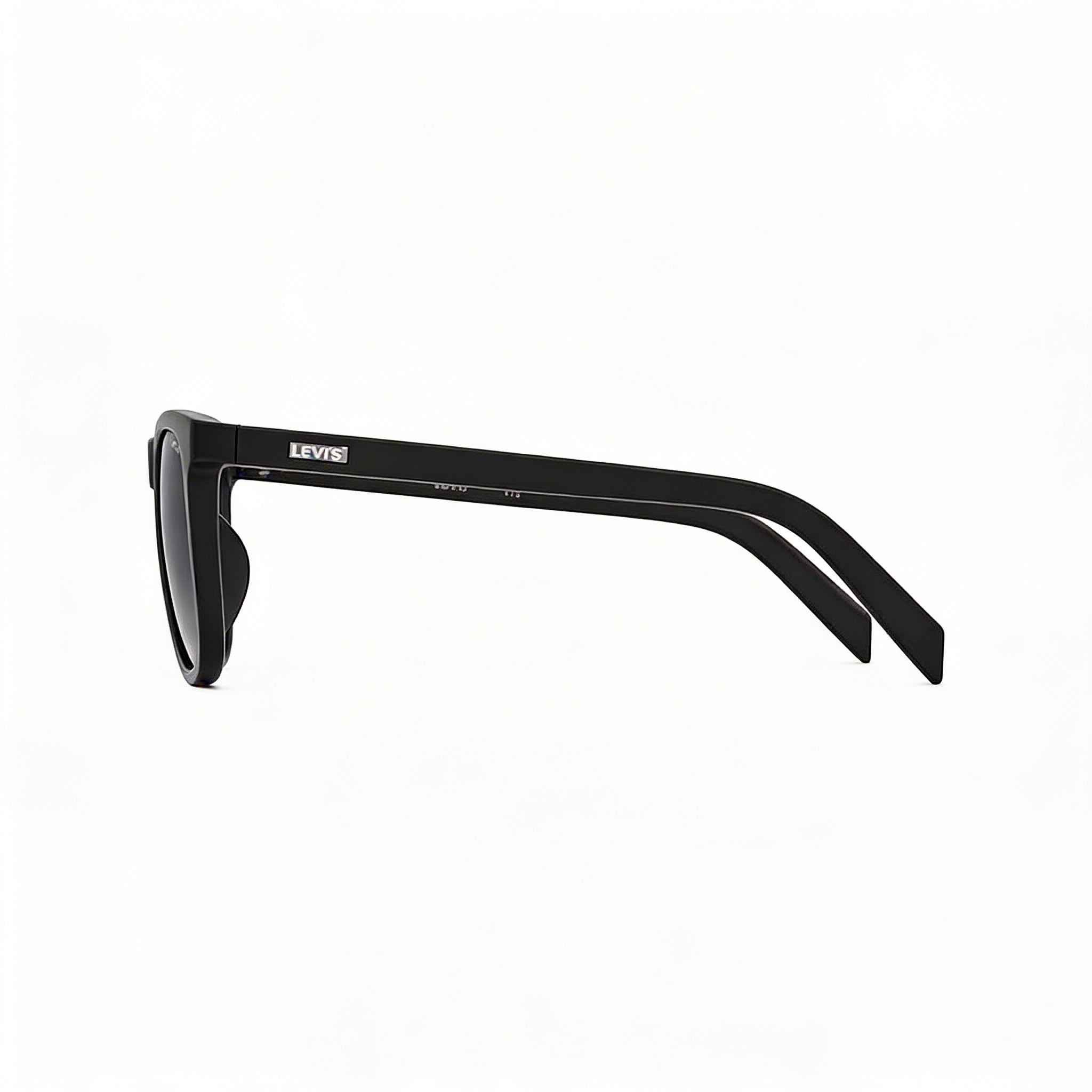 Levi's Modern Women's Black ECO POLYAMIDE Frame with Dark Grey Shaded Lens, 56mm Lens Width, UV Protection Sunglasses, Photo 3