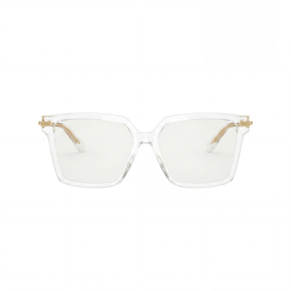 Gafas Dolce & Gabbana Dg3397 para mujer con montura de acetato transparente y lentes claras, talla 56 mm