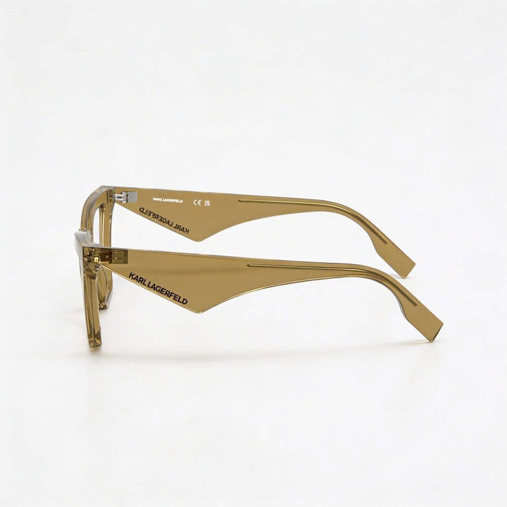 Gafas Karl Lagerfeld Kl6195 para mujer, metal marrón claro y acetato con lentes de policarbonato 54-17-140