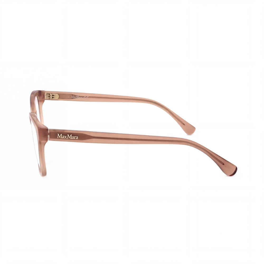 Gafas de plástico pantografiadas MaxMara MM 5032 para mujer, transparentes marrón claro, 54 mm