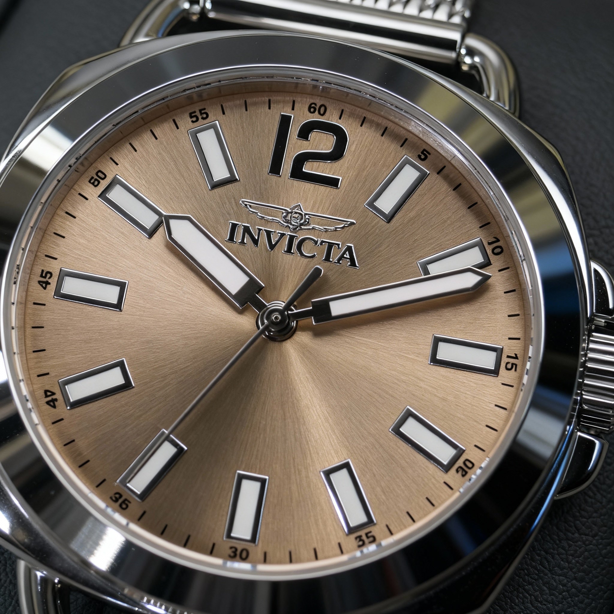 Reloj Invicta 46337 de acero inoxidable para mujer, esfera rosa, cuarzo, resistente a arañazos, resistente al agua hasta 50 m, 32 mm, Photo 3