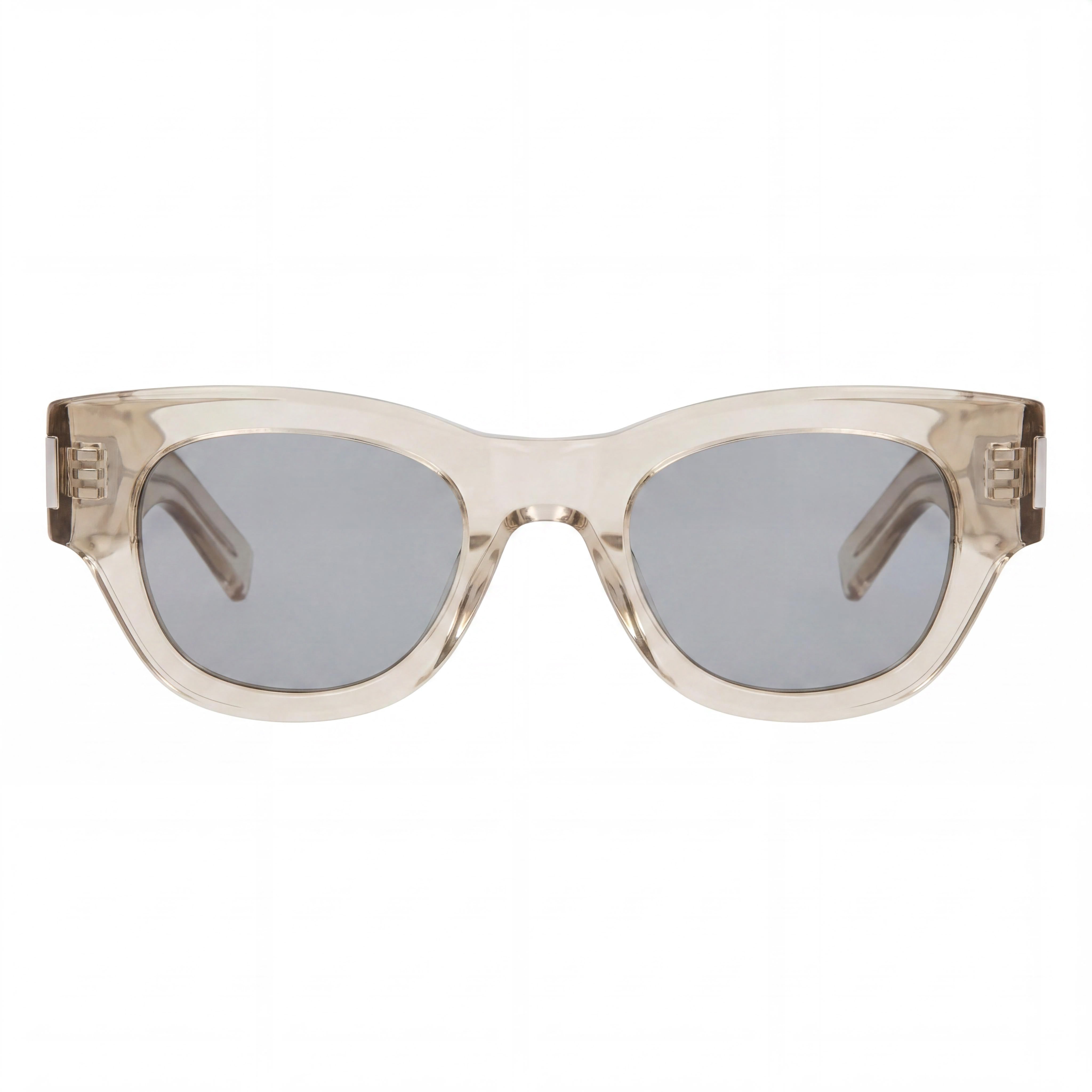 Yves Saint Laurent SL 573 Cat Eye Women's Beige Silver Plastic Frame UV Protection Sunglasses 49mm, Photo 2