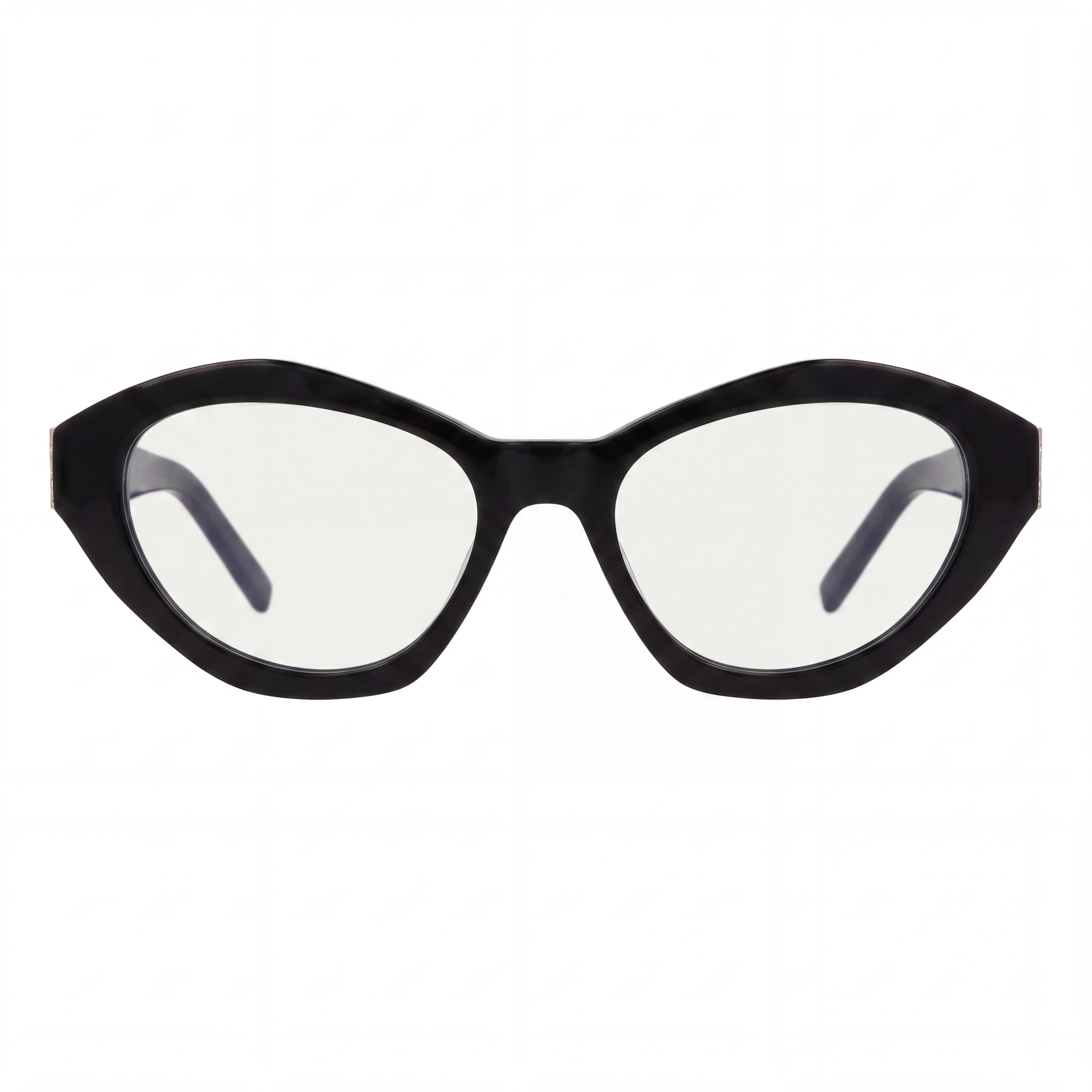 Yves Saint Laurent SL M60 OPT Women's Black Cat Eye Full Rim Acetate Optical Eyeglasses, 54mm Lens Width, Photo 2