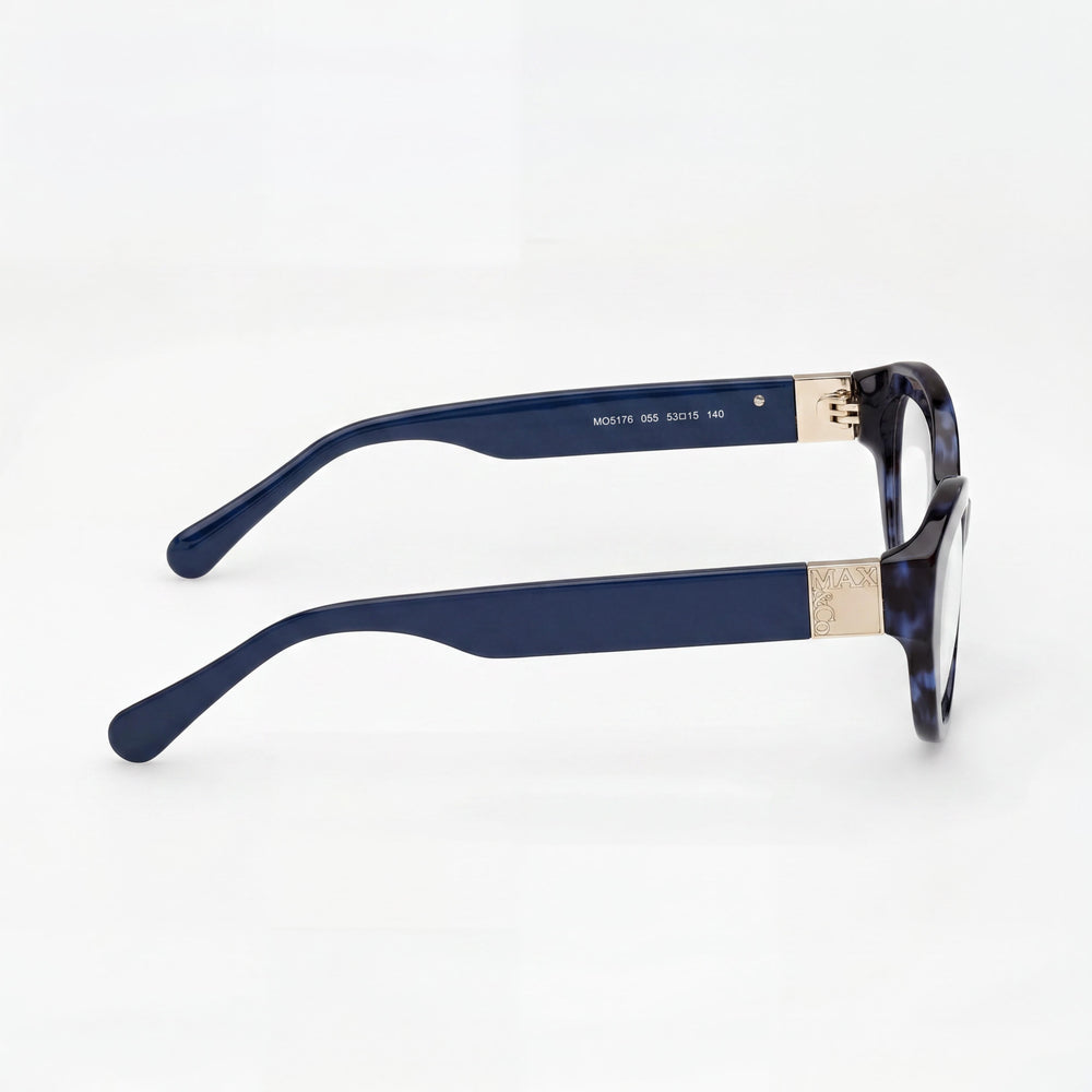 Max & Co. MODERNO Women's Eyeglasses featuring a Coloured Havana Acetate Frame with 53mm Lens Width