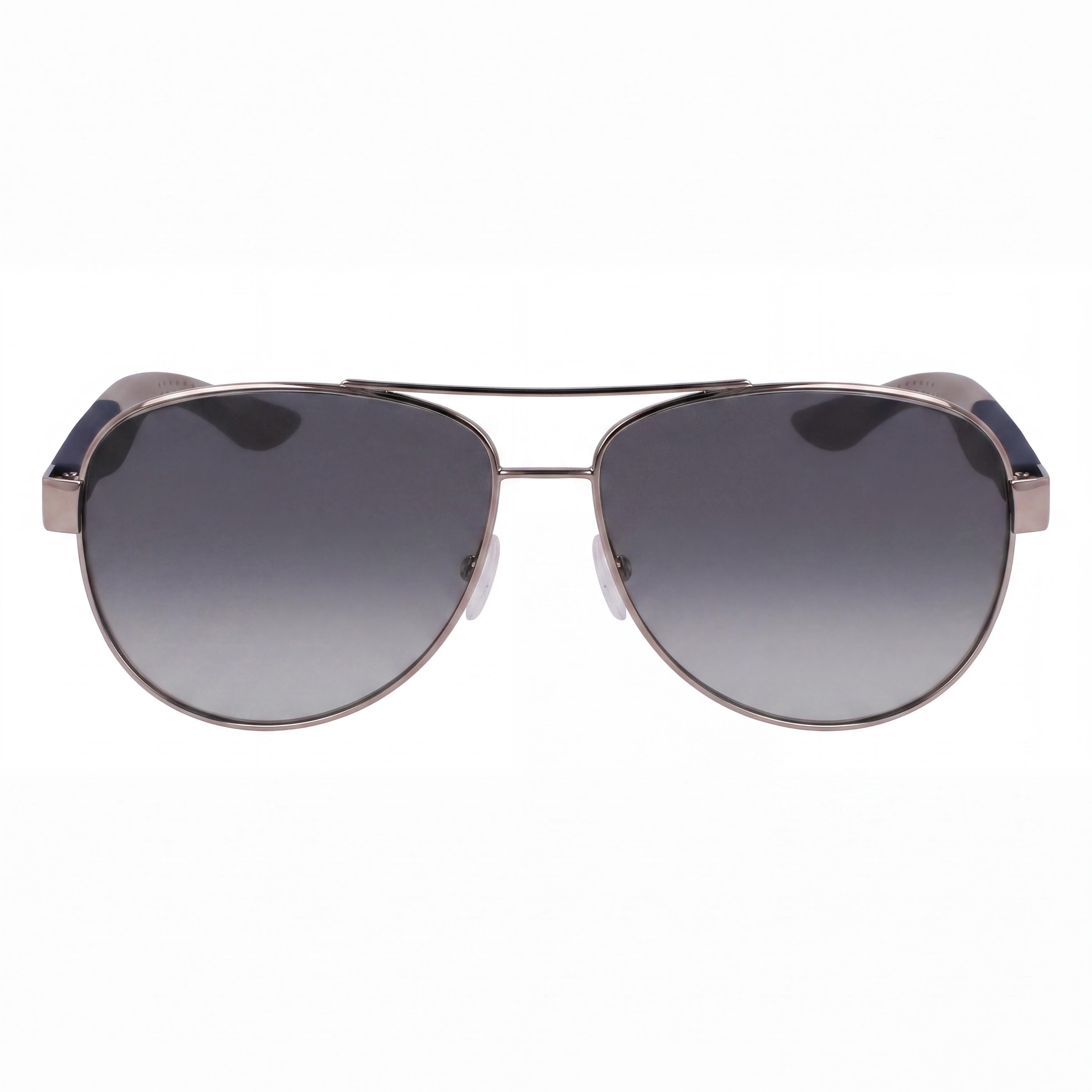 Salvatore Ferragamo Sf275sn Unisex Brillante Rutenio Claro Metal Gafas de Sol de Aviador con Degradado No Polarizadas 62mm, Photo 2