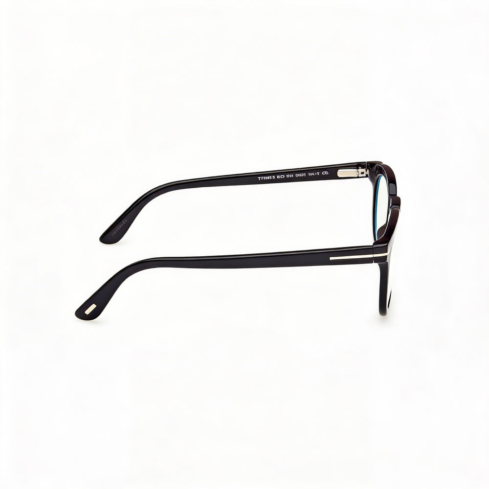 Tom Ford Ft5993-b Unisex Tortoise Shiny Black Smoke Frame Black Lens 50-21-145