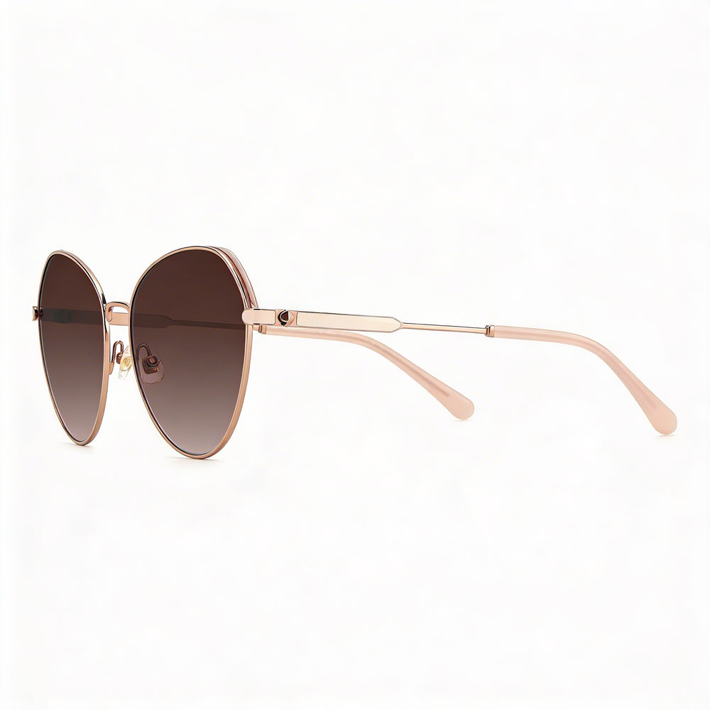 Kate Spade New York york Women's Octavia/G/S Red Gold Stainless Steel Brown Gradient Non-Polarized UV Protection Sunglasses 59mm