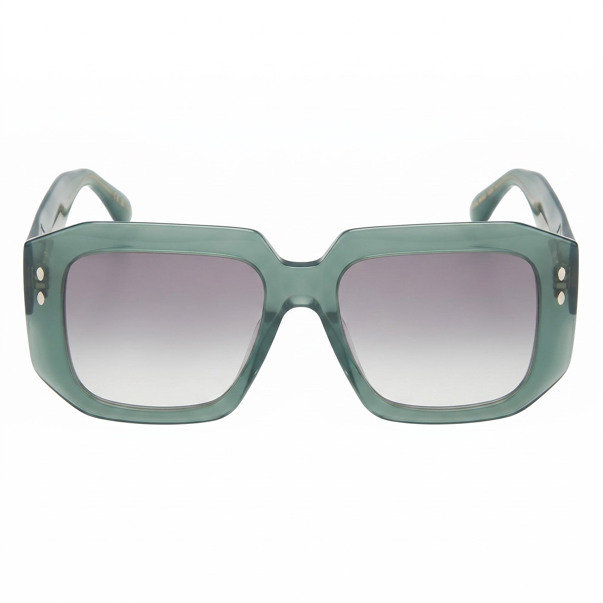 Gafas de sol Isabel Marant Classic para mujer, montura rectangular de plástico verde, 53 mm, policarbonato, protección UV 400, Photo 2