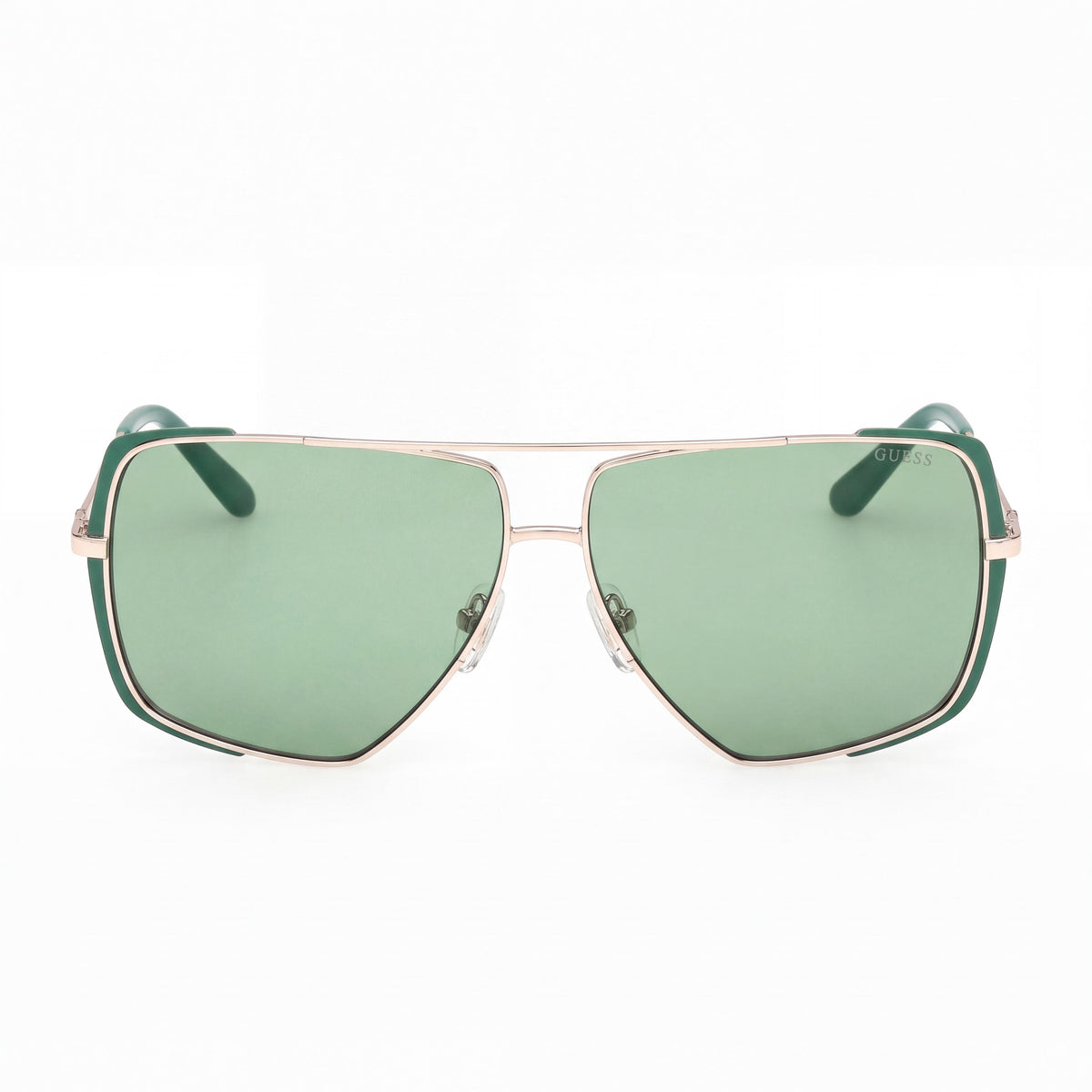 GUESS Gu00220 Women's Acetate Matte Dark Green Shiny Pale Gold Frame 62mm UV 400 Non-Polarized Sunglasses, Photo 2