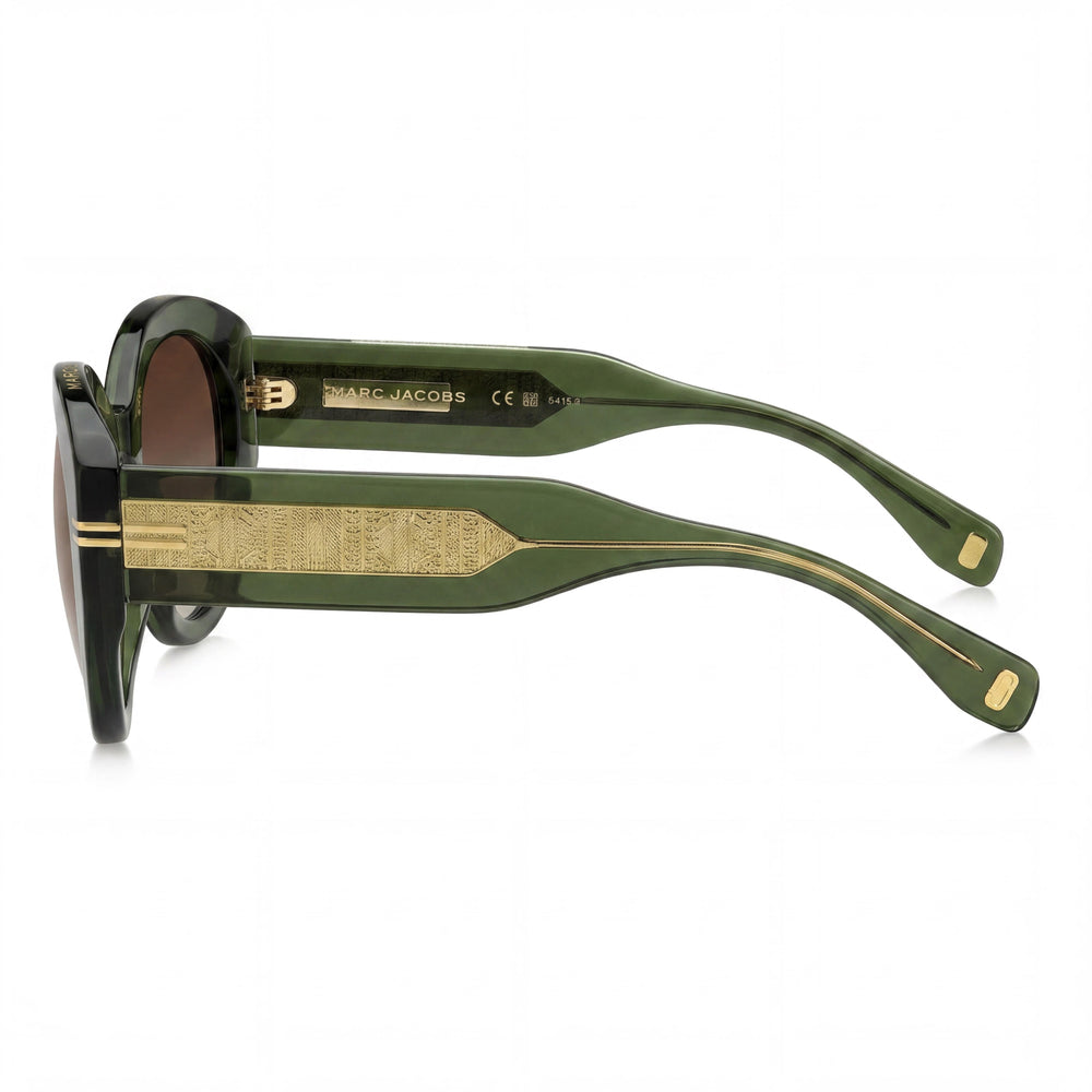 Gafas de sol Marc Jacobs MJ 1110/S de acetato verde-marrón para mujer con protección UV, lente de 51 mm de ancho