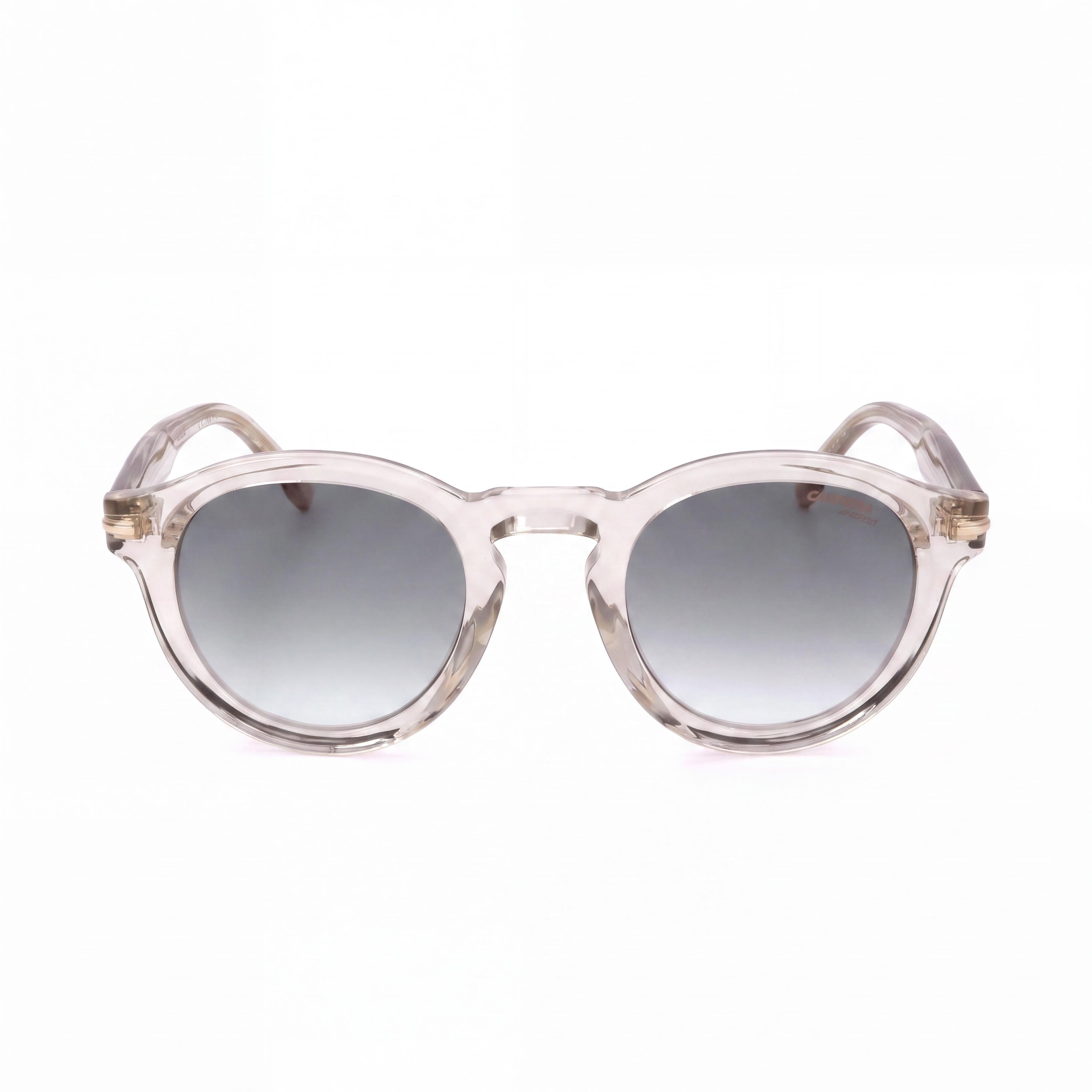 Carrera 306/s Women’s Modern Beige Acetate Frame Grey Shaded Gold Mirror UV Protected Sunglasses 48mm, Photo 2