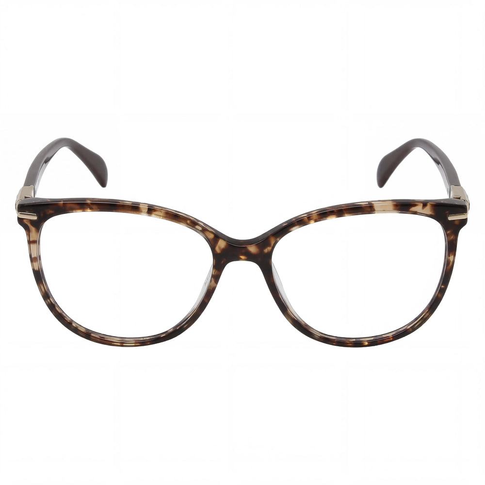 Gafas de vista TOUS Classic para mujer de acetato con montura completa, color marrón habana transparente, talla 53-16-135