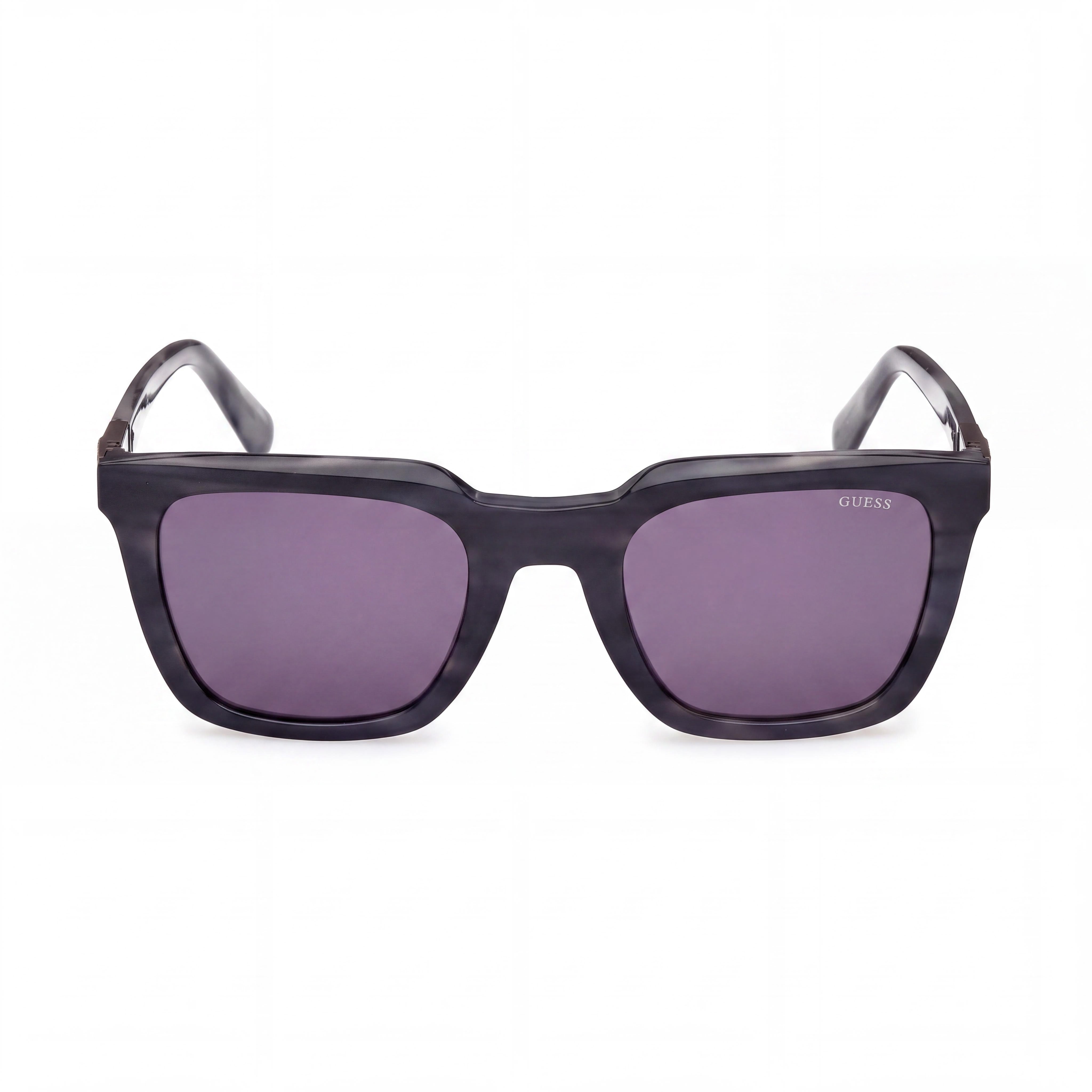 GUESS Gu00279 Men's Blue Horn Plastic Frame Sunglasses with Smoke Polycarbonate Lenses UV 400, 51mm, Photo 2