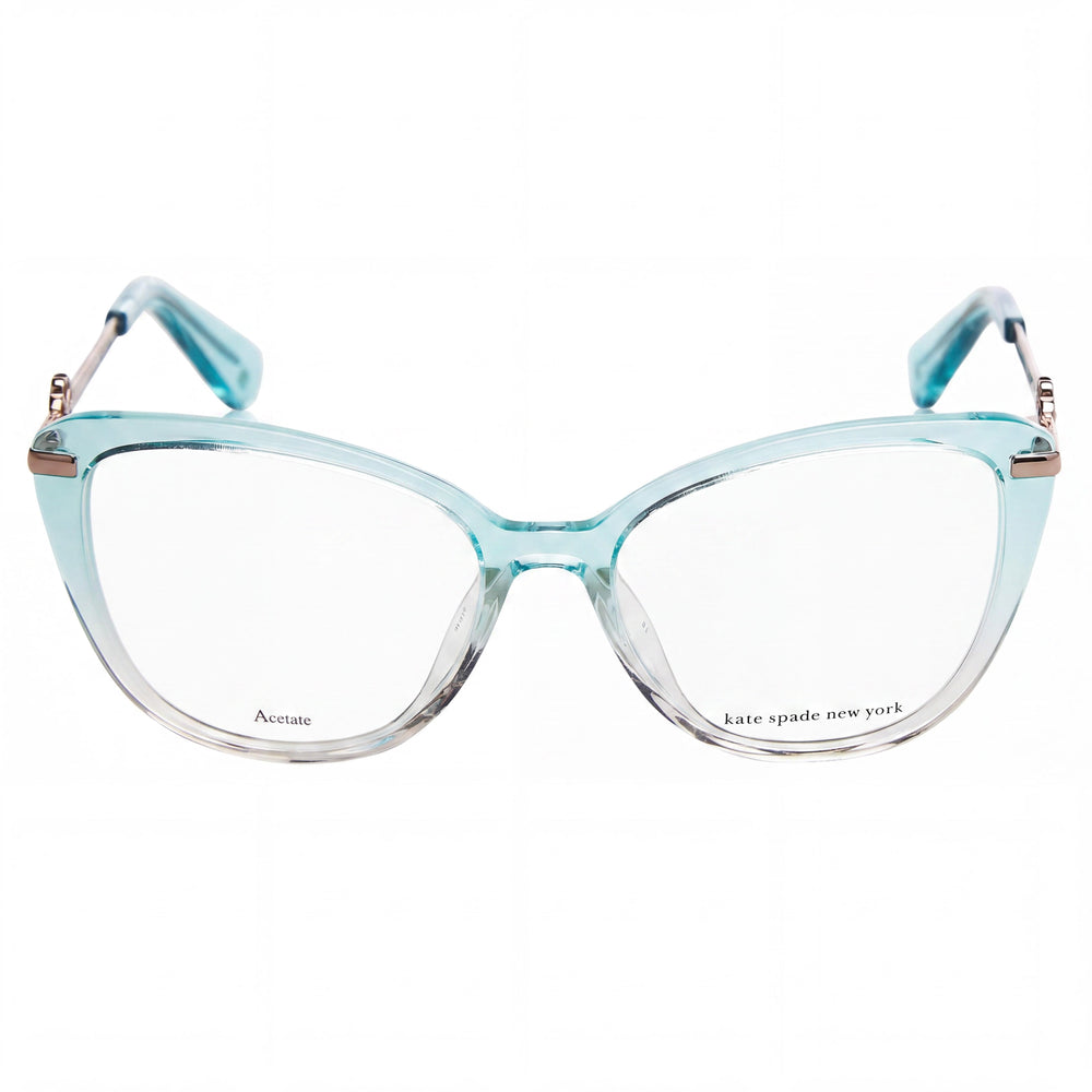 kate spade new york FLAVIA Women's Green Pink Acetate Frame Sunglasses with Polycarbonate Lenses, 51mm