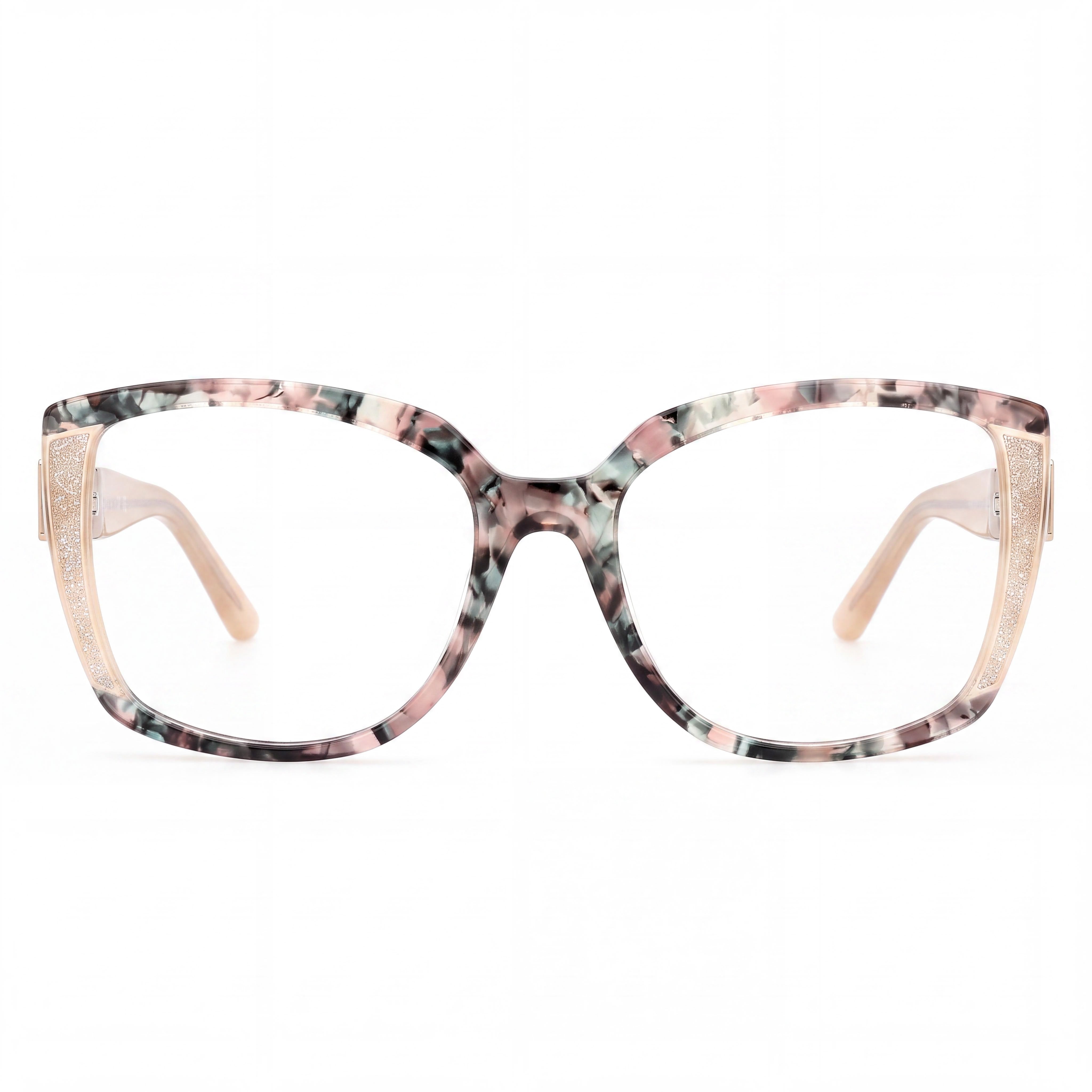 GUESS by Marciano Gm50012 Gafas de Mujer con Montura de Plástico Beige Marrón Habana Marfil Brillante 55-18-140, Photo 2