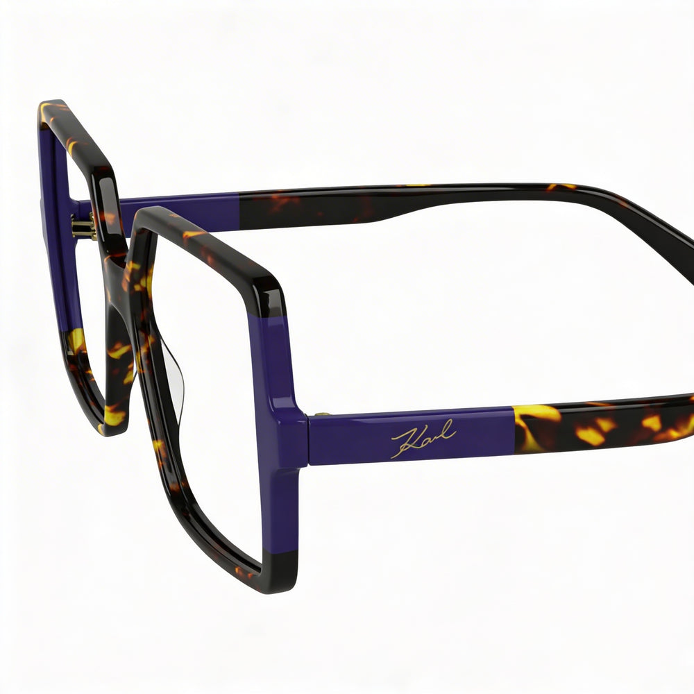 KARL LAGERFELD Kl6169 Women's Eyeglasses with Acetate Frame in Tokyo Tortoise Violet Color, 54mm Lens Width