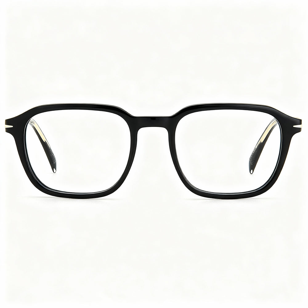 Gafas de sol David Beckham DB 1084 para hombre con montura de plástico negra y lentes de policarbonato polarizado de 51 mm