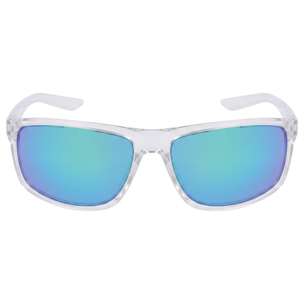 Nike Men's Adrenaline M Titanium Clear Grey Green Polycarbonate UV Protected Non-Polarized Sunglasses 64mm