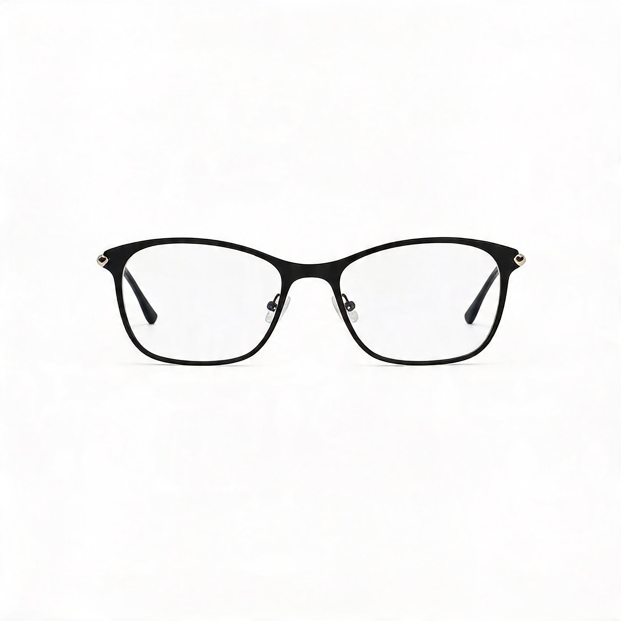Lacoste CASUAL Women's Square Full-Rim Metal Black Crystal Demo Lenses Eyeglasses 56mm, Photo 3