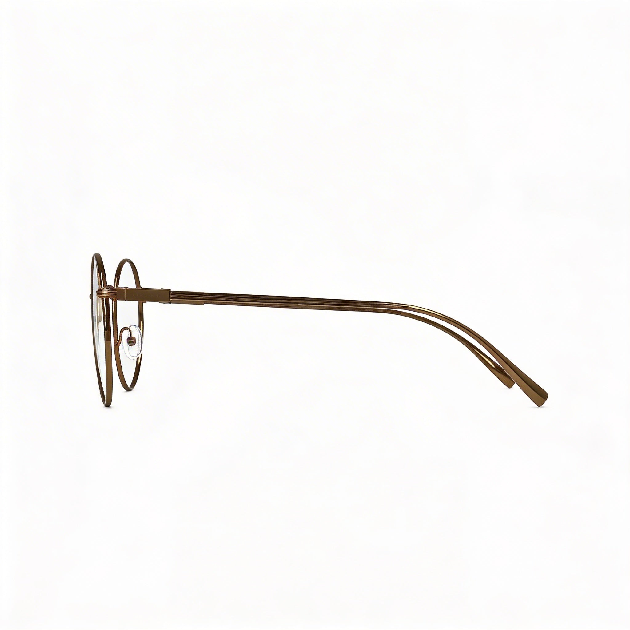 Gafas para hombre Ferragamo Sf2229 con montura metálica, acabado oro ámbar, 50 mm de ancho de lente, Photo 2