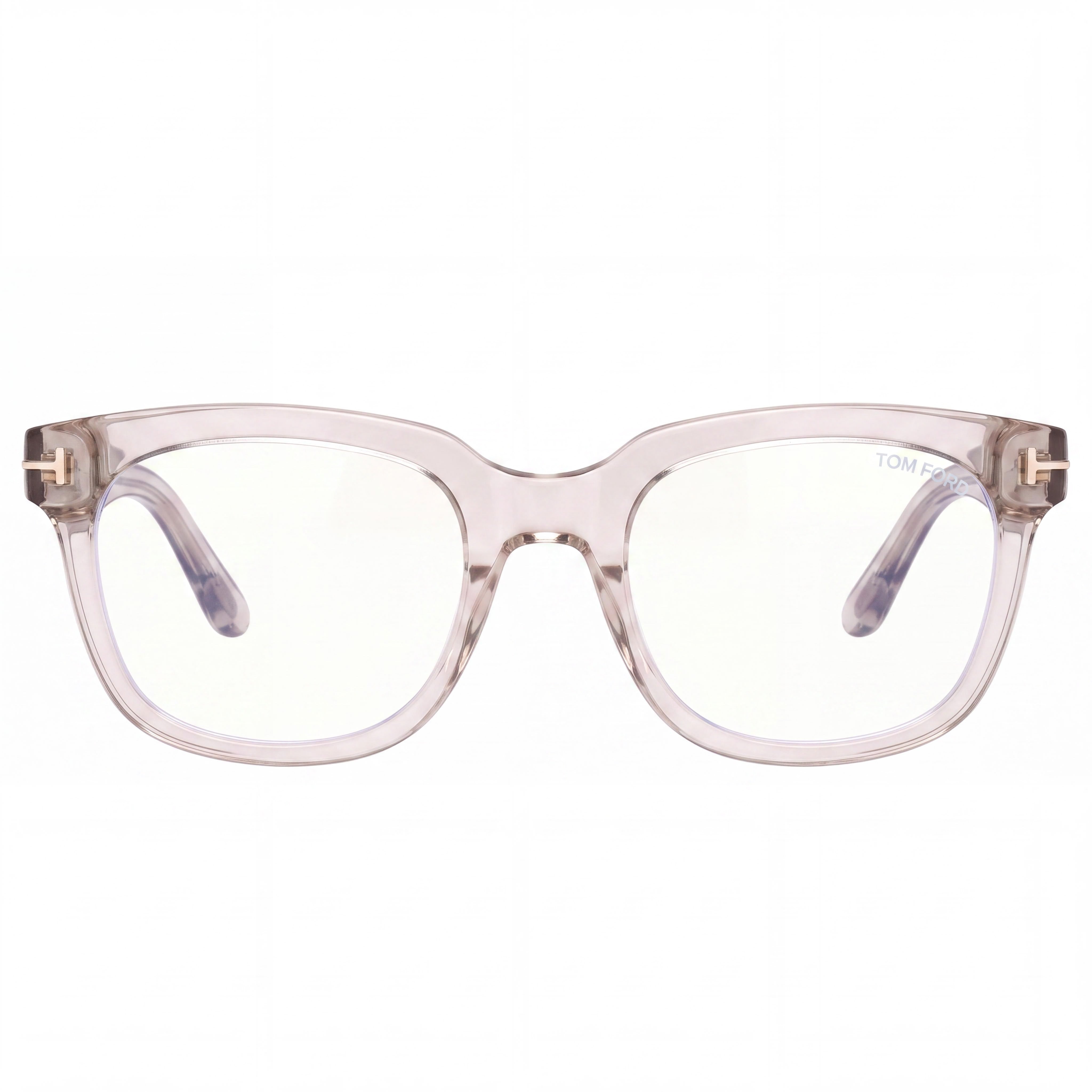 Gafas de Prescripción Tom Ford de Acetato Transparente Amarillo para Mujer Ft5537-b de 52mm con Lentes de Bloqueo Azul, Photo 2