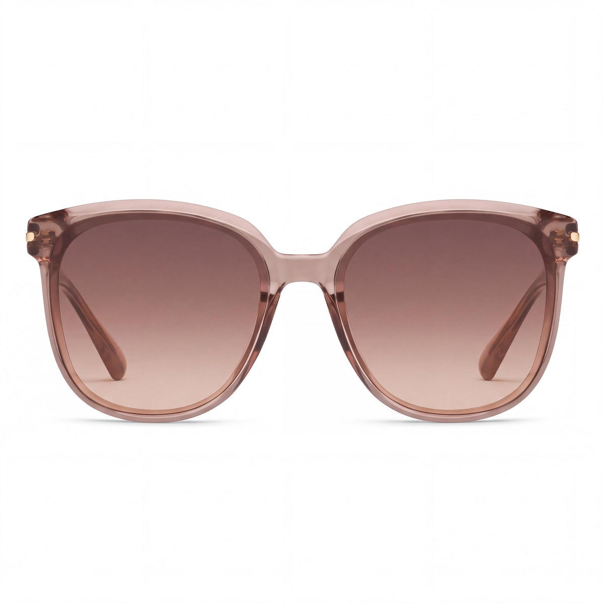 QUAY AUSTRALIA Rent Free Women's Sunglasses, Doe Injection Frame, Brown Fawn Polycarbonate Lenses, UV Protection, Non-Polarized, 147mm, Photo 2