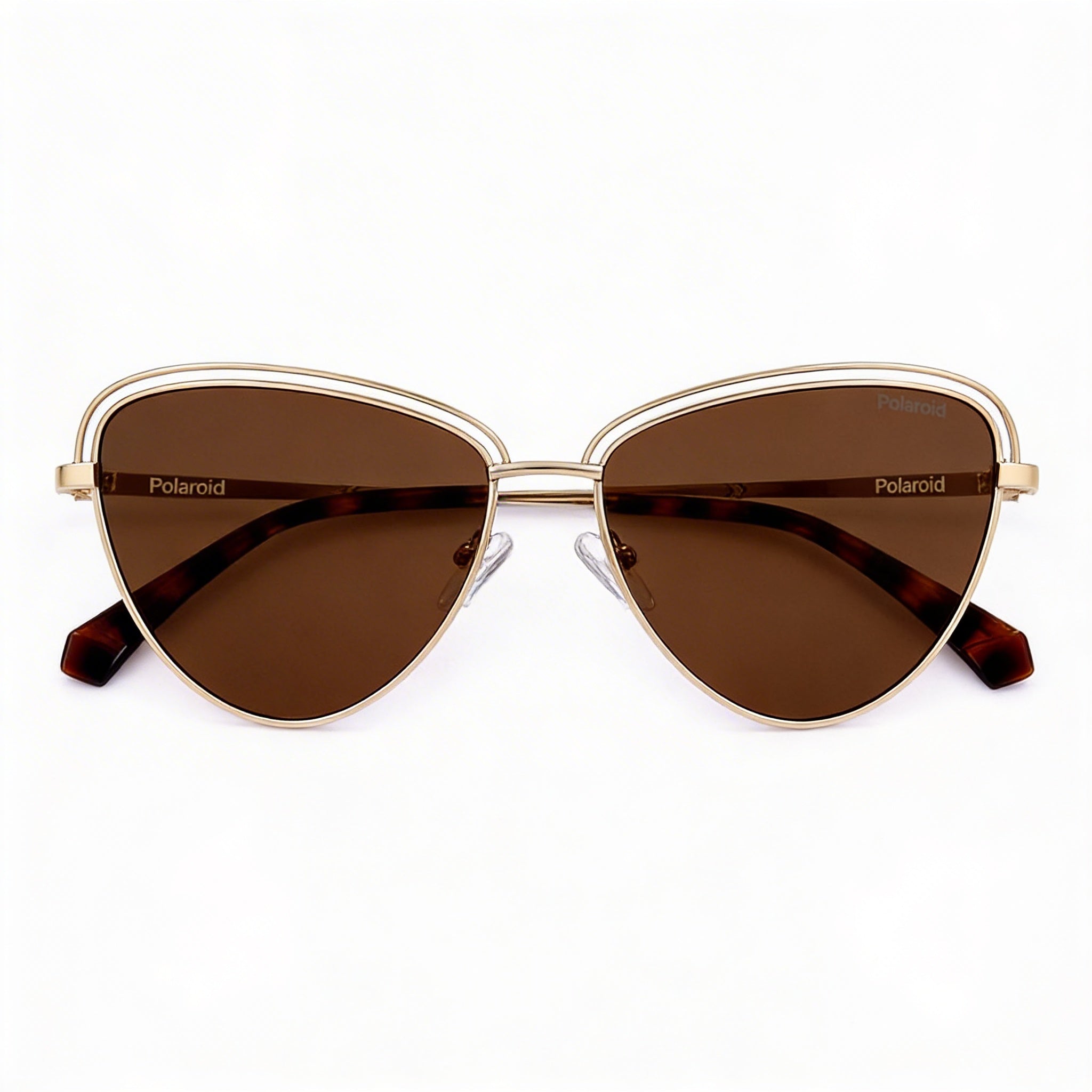 Polaroid Classic Men's Sunglasses with Gold Alloy Steel Frame and Non-Polarized Polycarbonate UV Protection Lenses 57mm, Photo 1
