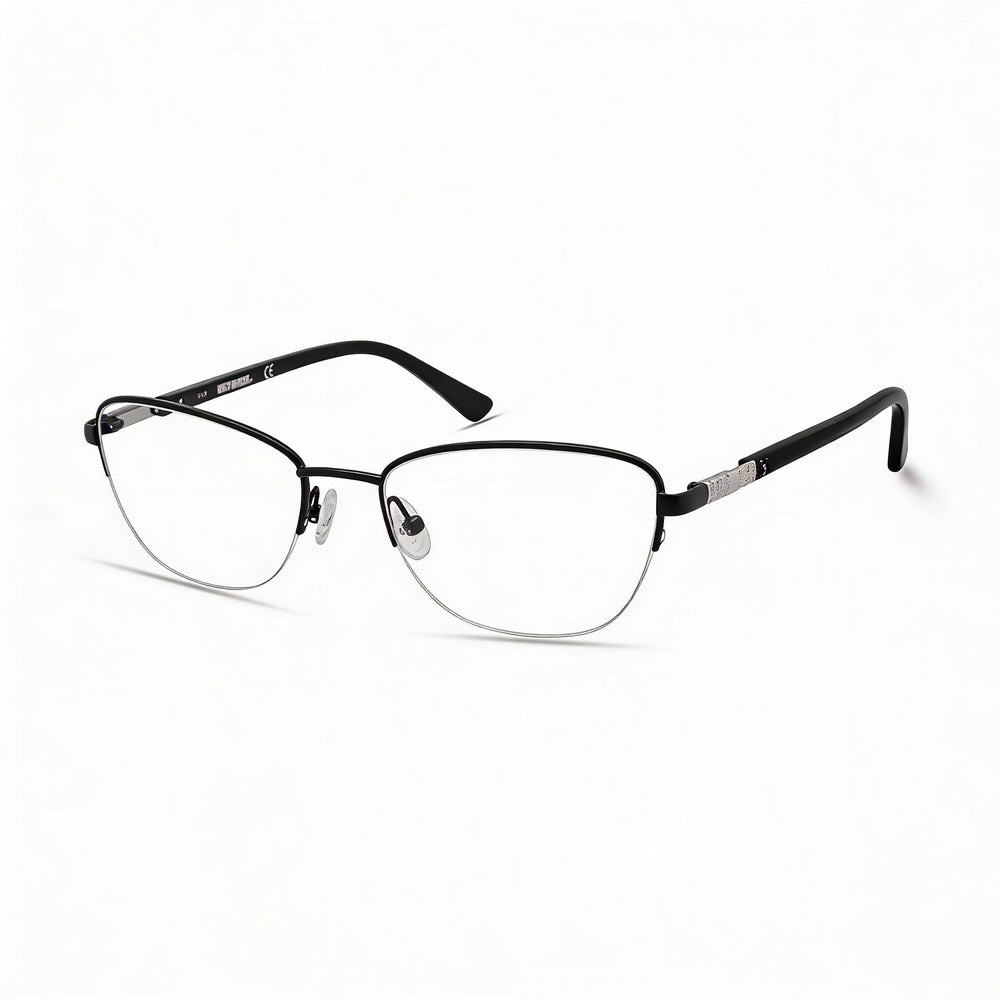 Gafas Harley-Davidson Hd0550 unisex con acabado negro mate, montura metálica y lentes de policarbonato 53mm