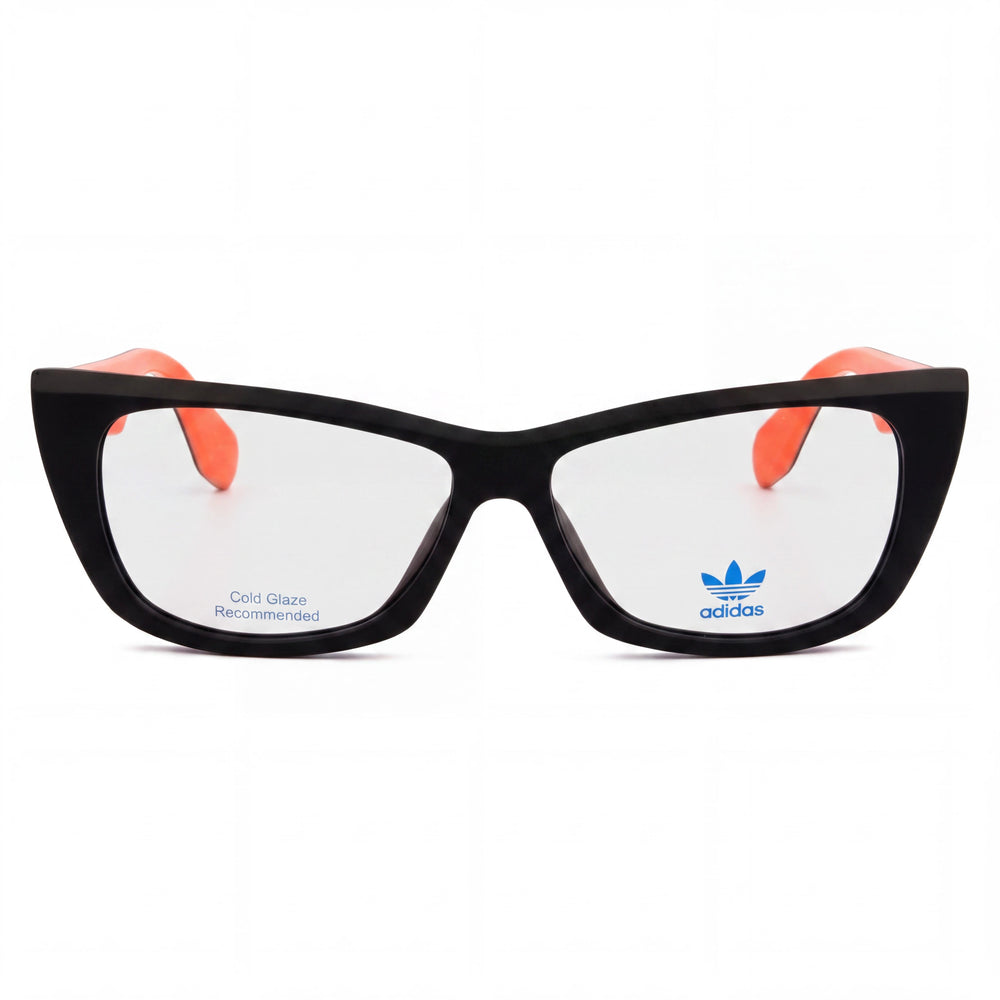 adidas Originals Or5010 Women's Matte Black Injected Ophthalmic Frame with Polycarbonate Lenses Eyeglasses 55mm