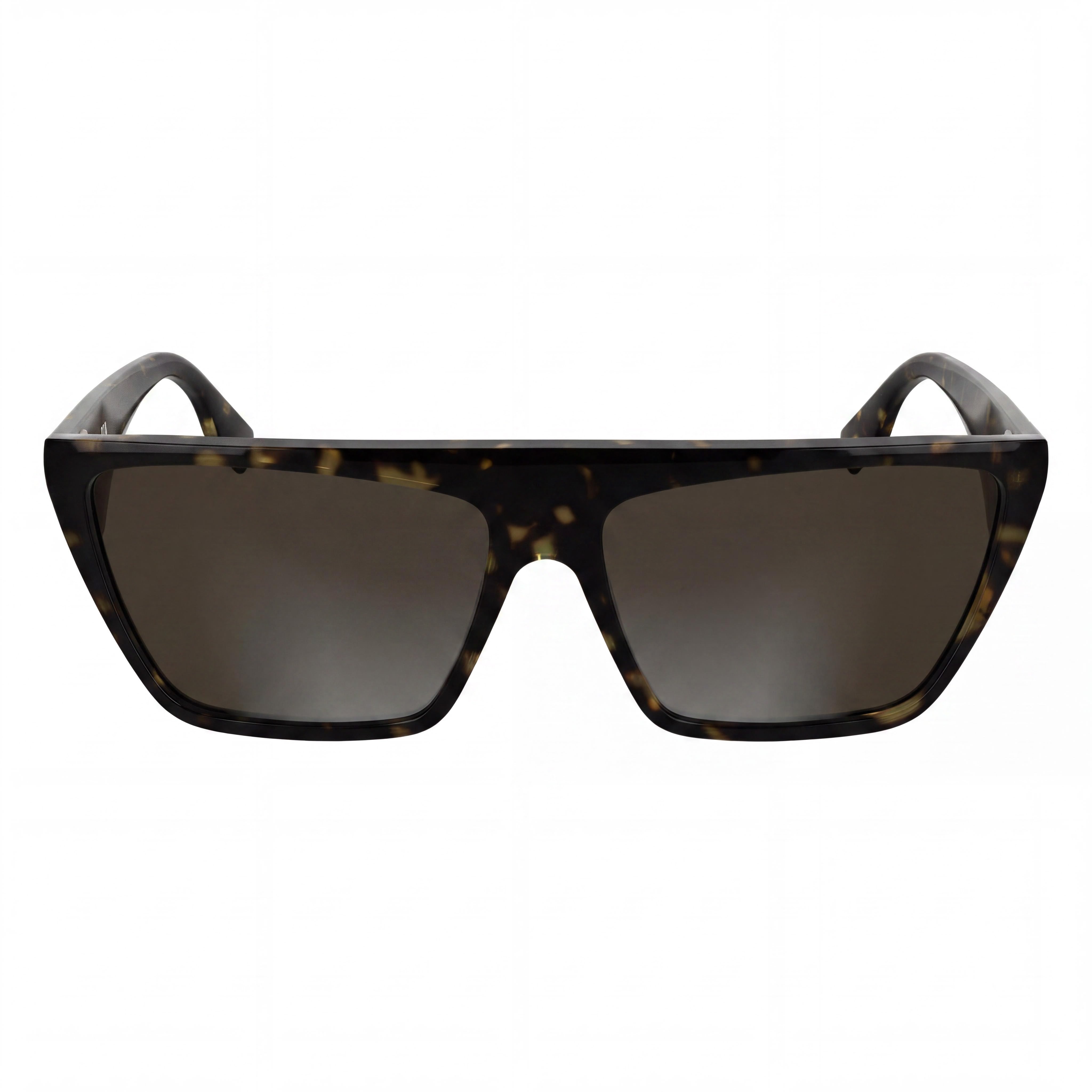 KARL LAGERFELD Kl6186s Women's XL Rectangular Dark Tortoise Plastic Sunglasses with Solid Brown UV Lenses, Photo 2