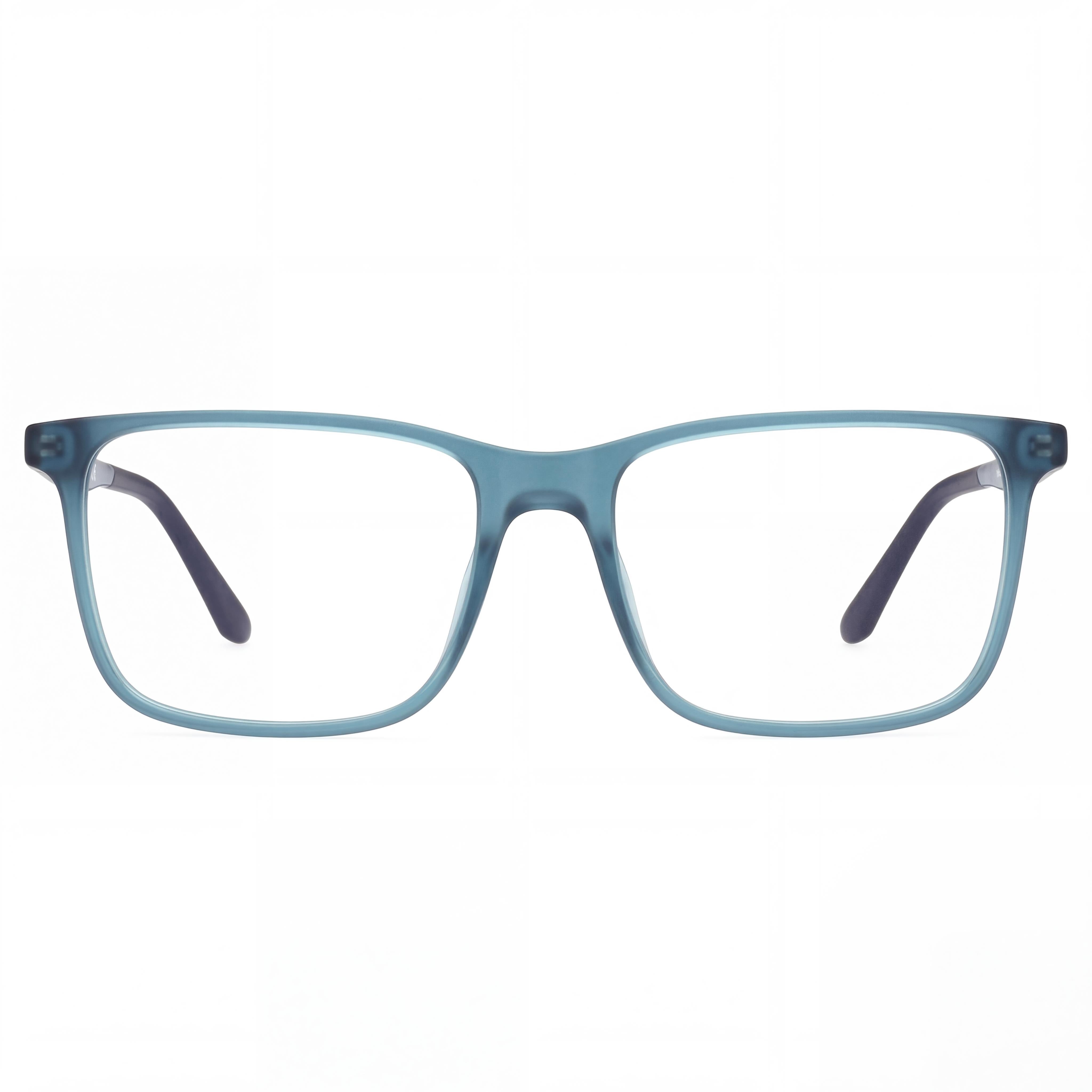 Monturas ópticas Harley-Davidson azul mate para hombre con lentes transparentes de demostración. Las lentes se pueden reemplazar por lentes graduadas personalizadas., Photo 2