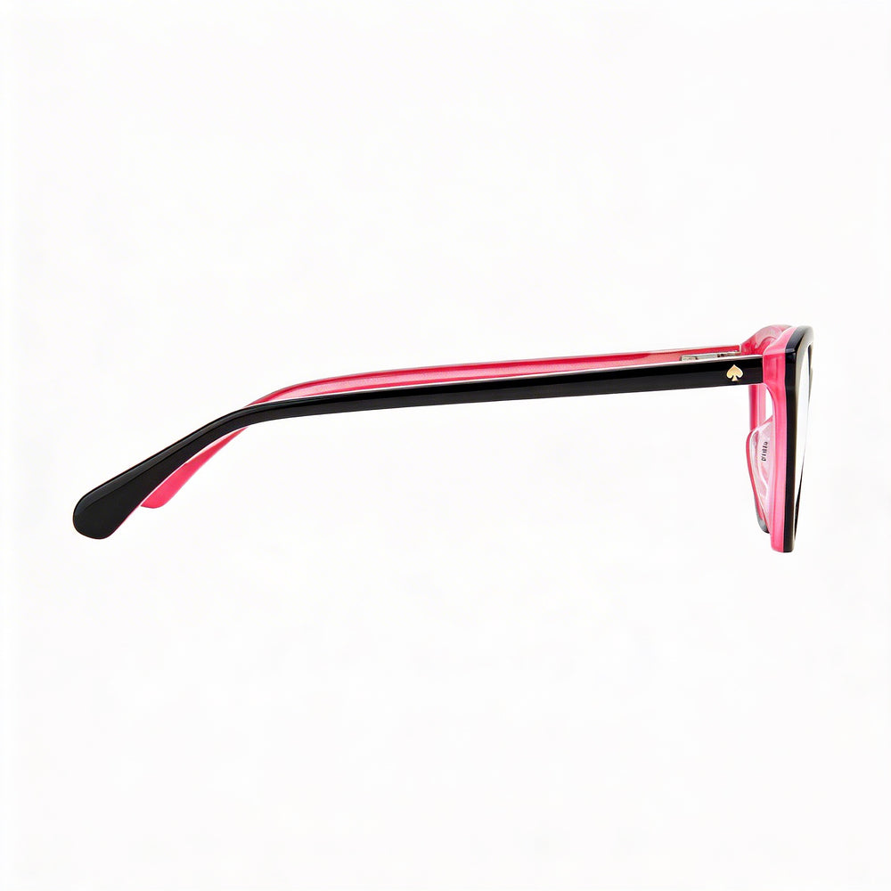 Gafas graduadas Kate Spade New York Modern para mujer, montura completa, acetato, color negro y rosa, 48-15-135 mm