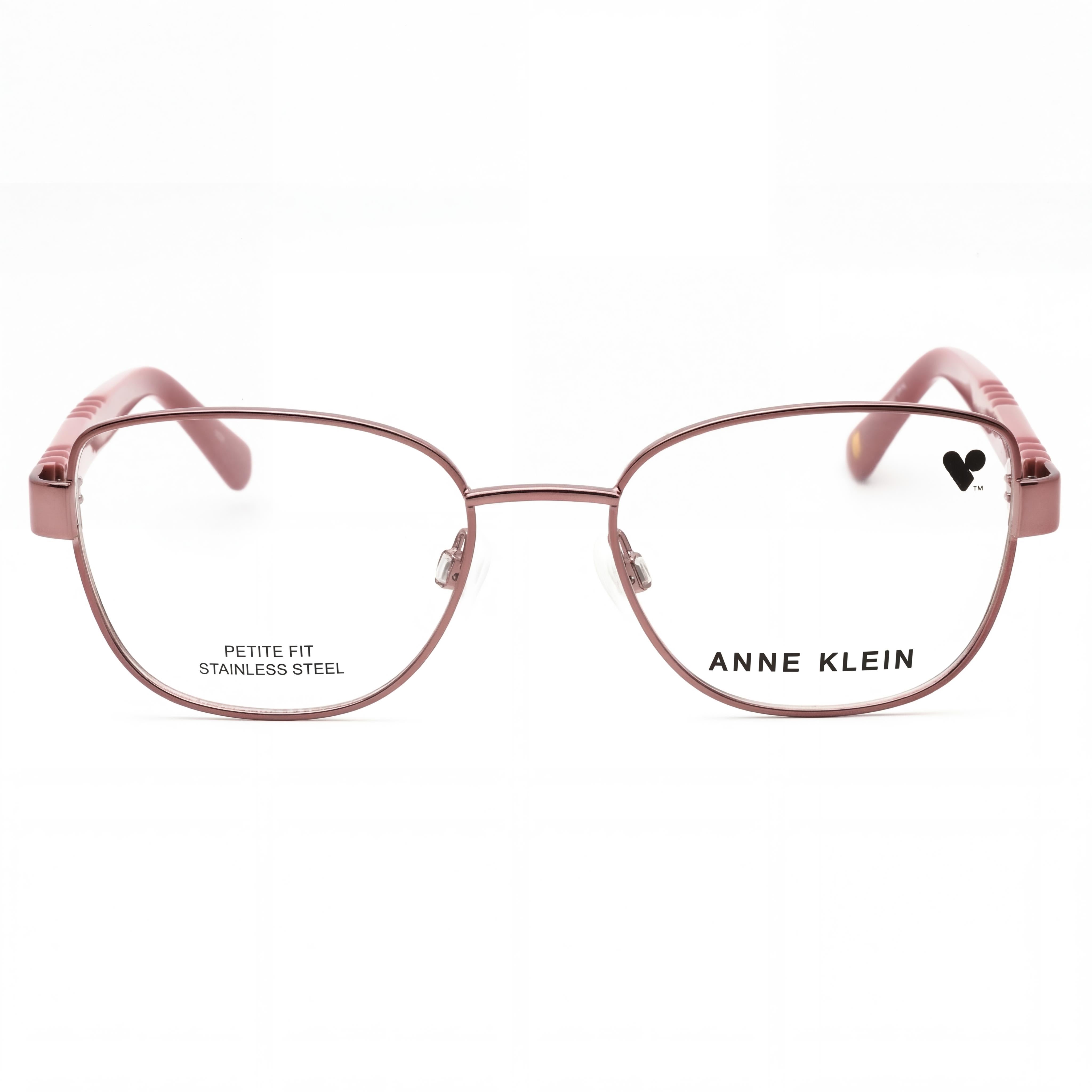 Gafas Anne Klein Ak5101 de lujo para hombre, montura de metal en oro rosa con lentes transparentes, talla 49-17-135, Photo 2