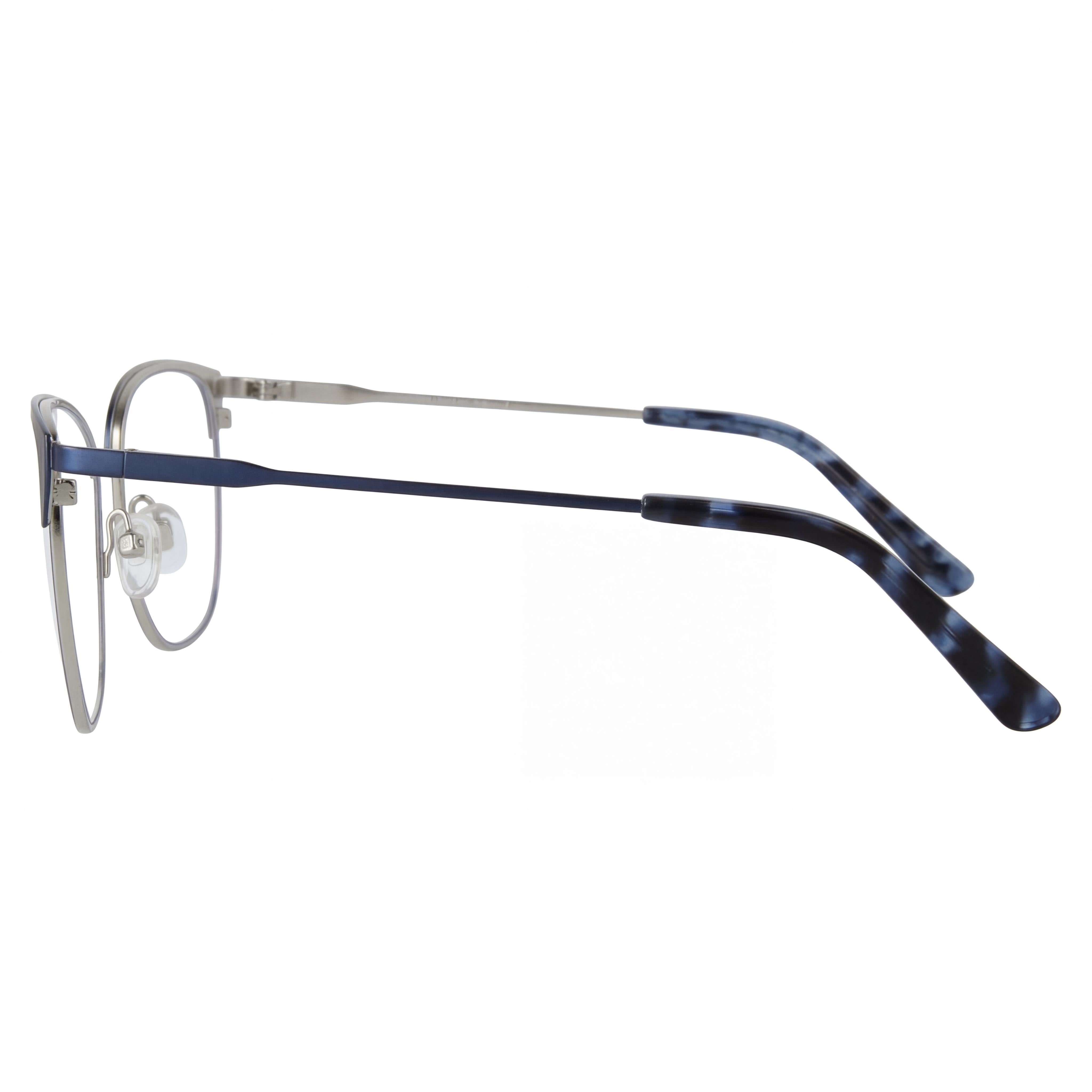Adensco Ad 251 Men's Blue Metal Optical Eyeglasses, Clear Polycarbonate Lenses 53-16-135, Photo 2