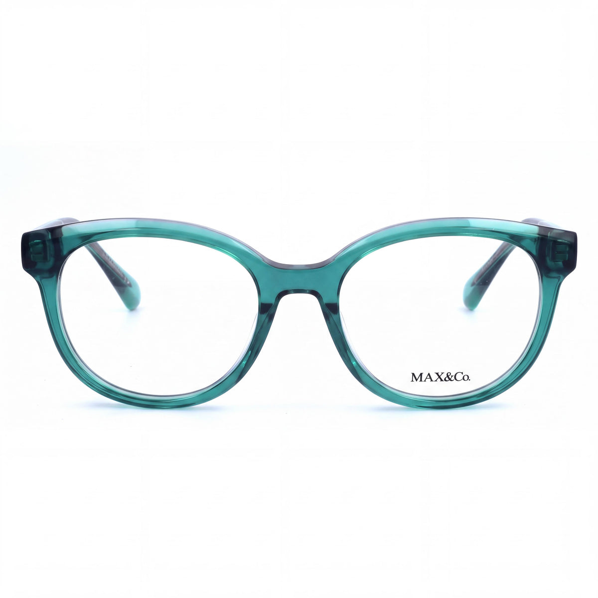 Max&Co. Casual Women's Dark Green Acetate Frame Eyeglasses with Transparent Lenses, 48-17-135, Photo 2