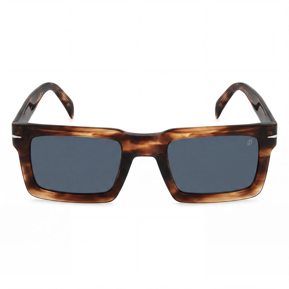 David Beckham DB 7126/S Unisex Casual Style Brown Horn Acetate Frame Sunglasses with UV 400 Protection 51mm