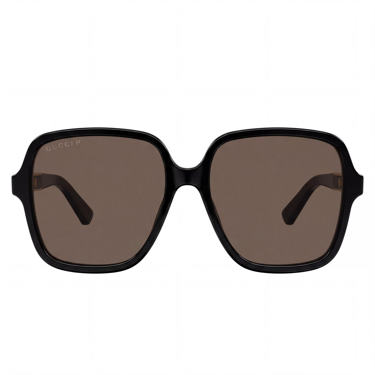 Gucci GG1189S Women's Square Acetate Black Frame Brown Polarized UV Protected Sunglasses 58mm, Photo 2