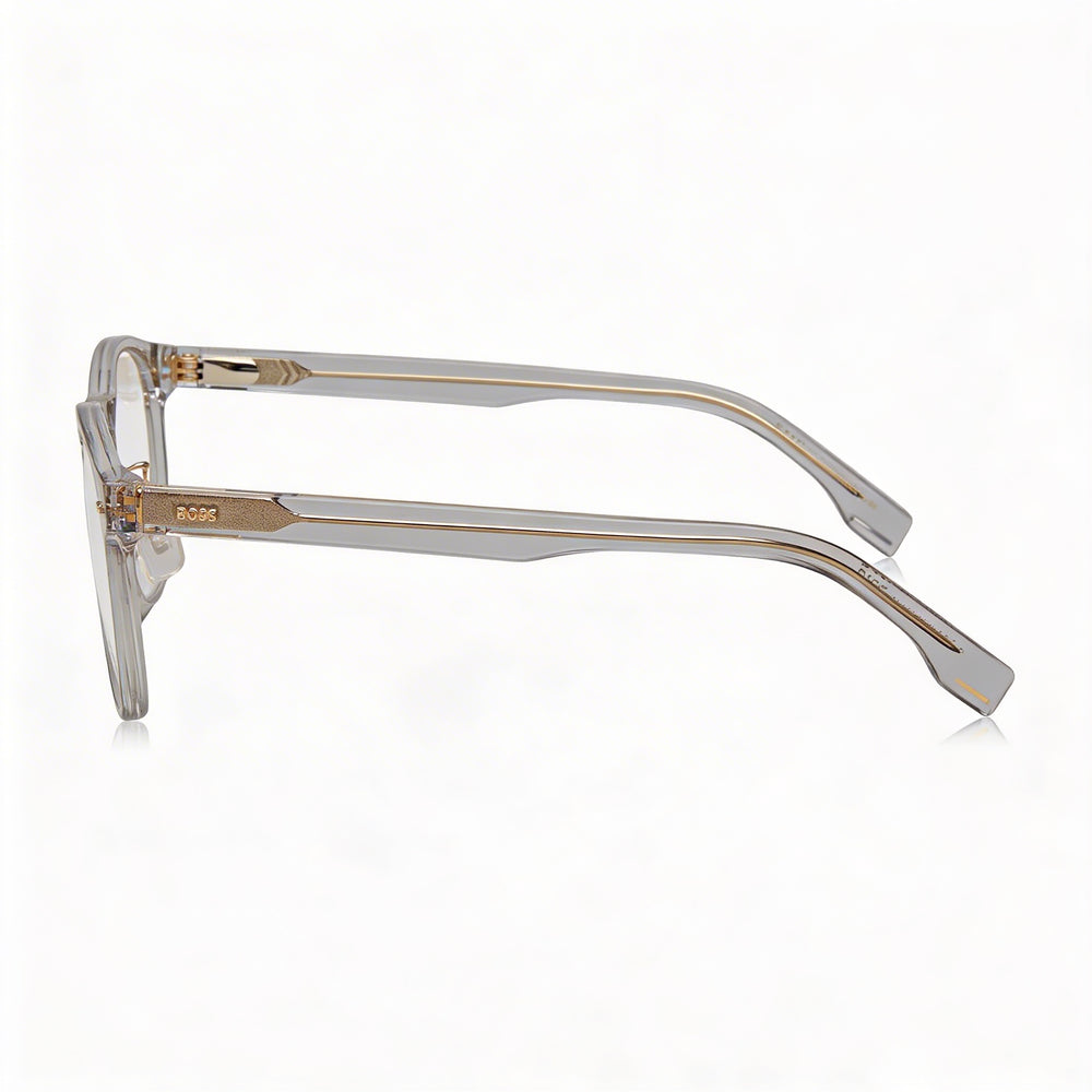 Gafas de Sol Hugo Boss Boss 1479/f Estilo Moderno Unisex, Montura de Acetato Gris, Lentes de Policarbonato de 52mm