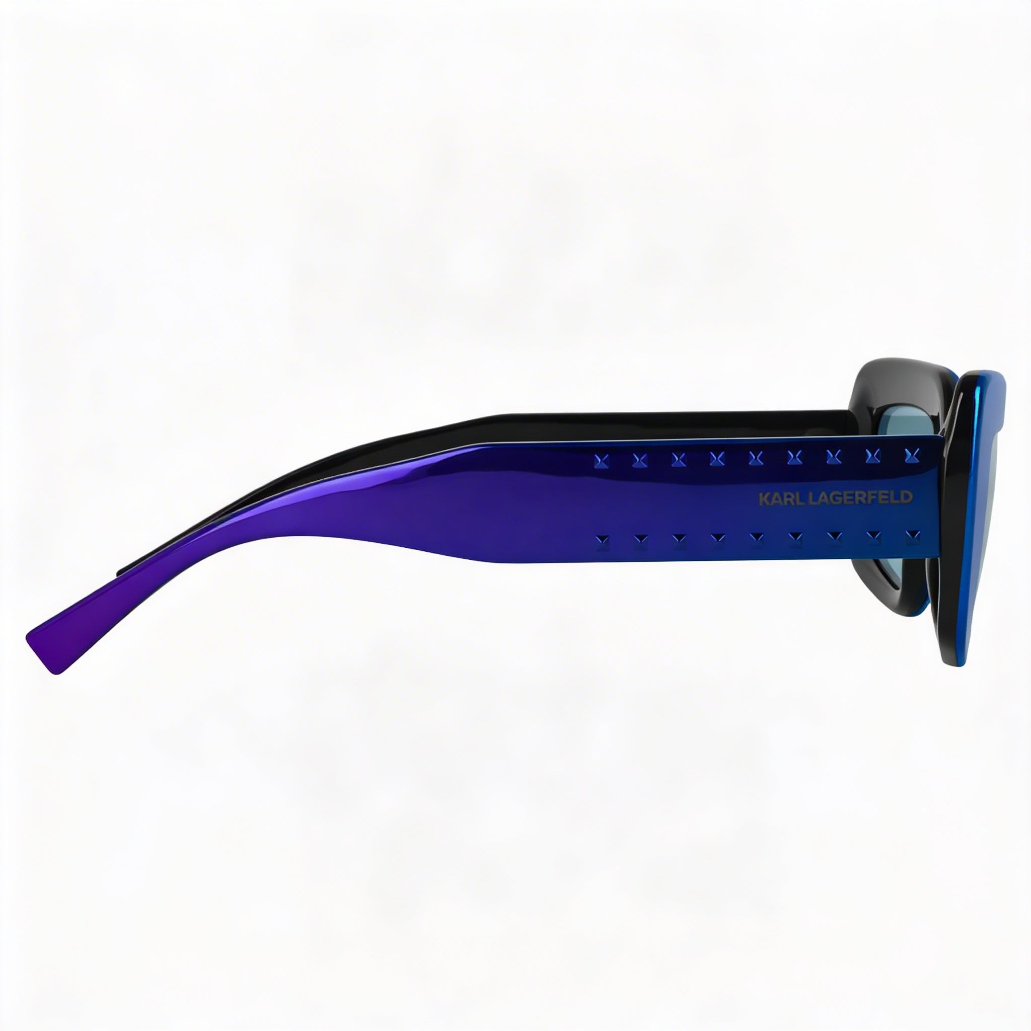 Karl Lagerfeld Kl6164s Women's Mirror Blue Bio-Injected Plastic UV Protection Sunglasses Size M, Photo 2