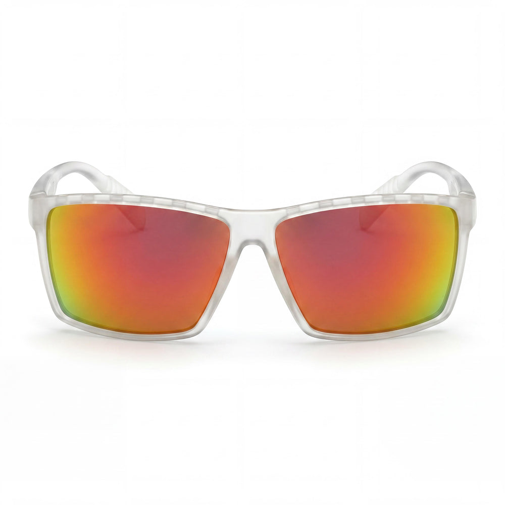adidas Classic Men's Sunglasses featuring Kristall Acetate Frame and Brown Mirror Lenses, UV Protected, 63mm