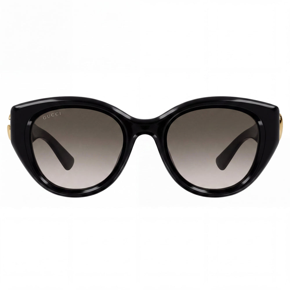 Gucci Modern Unisex Sunglasses with Black Frame, Black Lenses, Bridge 18mm, Temple 145mm