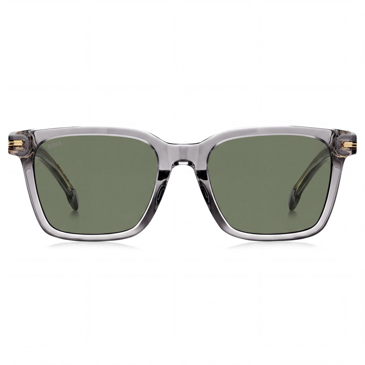 Gafas de sol para hombre Hugo Boss BOSS 1540/F/SK con montura clásica de policarbonato, lentes verdes y negras, 54-20-145 mm, Photo 2