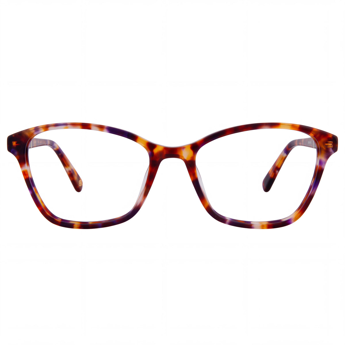 BANANA REPUBLIC Bree Gafas para Hombre Color Marrón Violeta, Listas para Receta, con Lentes de Demostración Transparentes de Policarbonato, 51mm, Photo 2