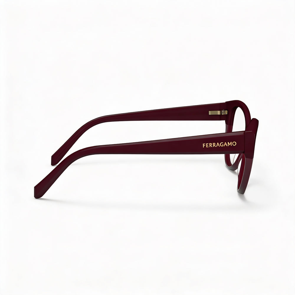 Salvatore Ferragamo Sf2970 Unisex Polarized Sunglasses, Metal Frame, Burgundy Lenses, Burgundy Frame, 53mm